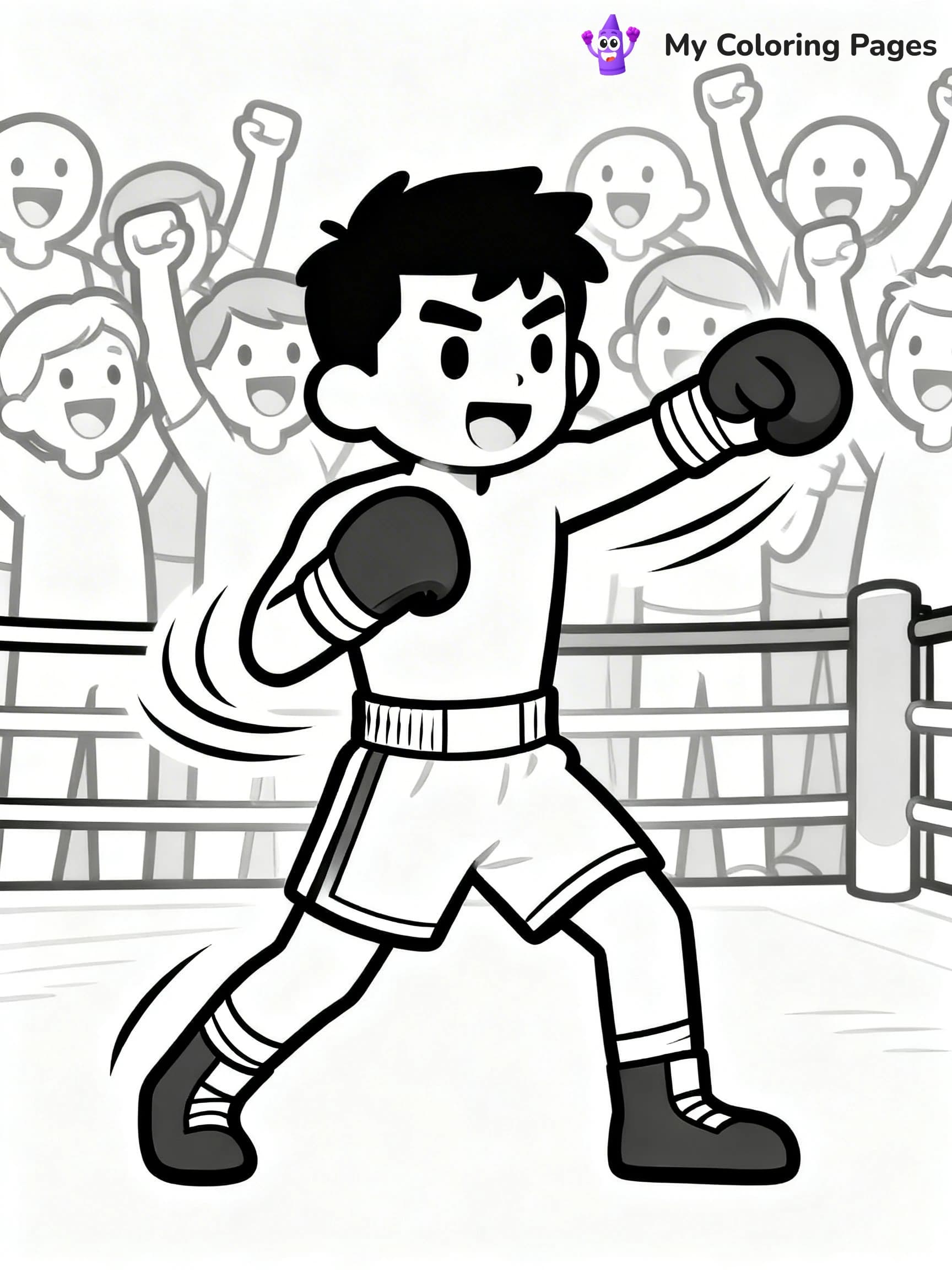 Boxing Coloring Pages - 22