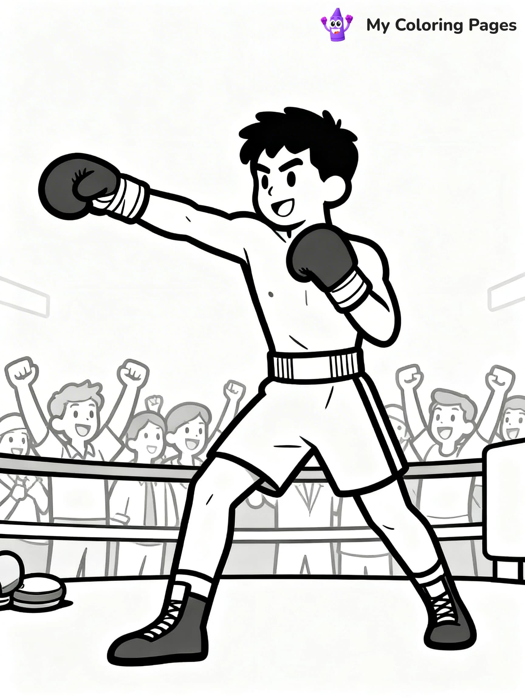 Boxing Coloring Pages - 21