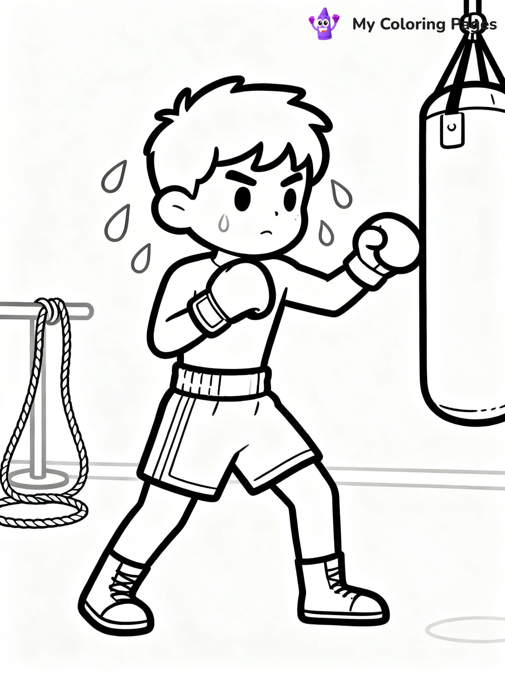Boxing Coloring Pages - 14
