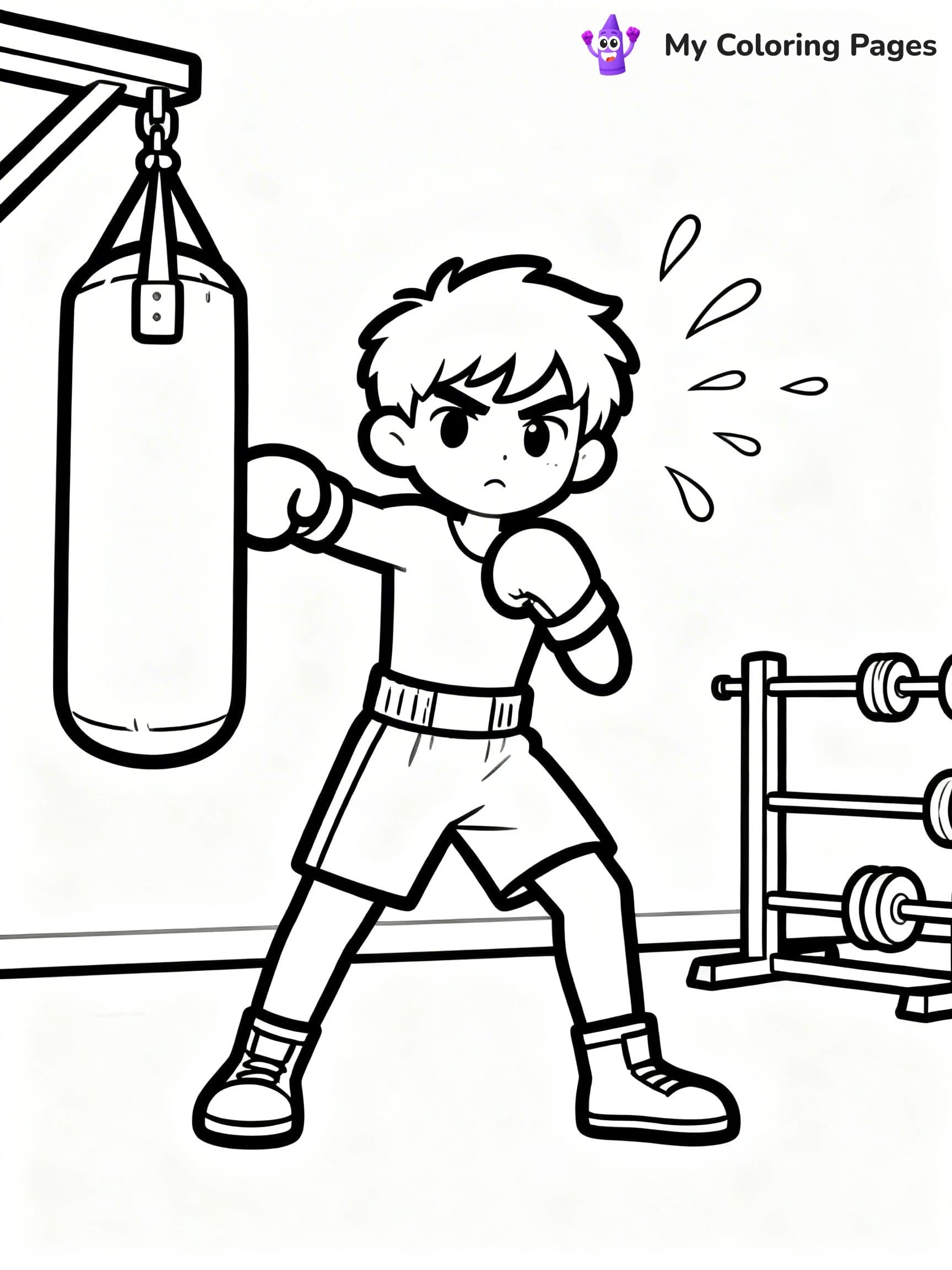 Boxing Coloring Pages - 13
