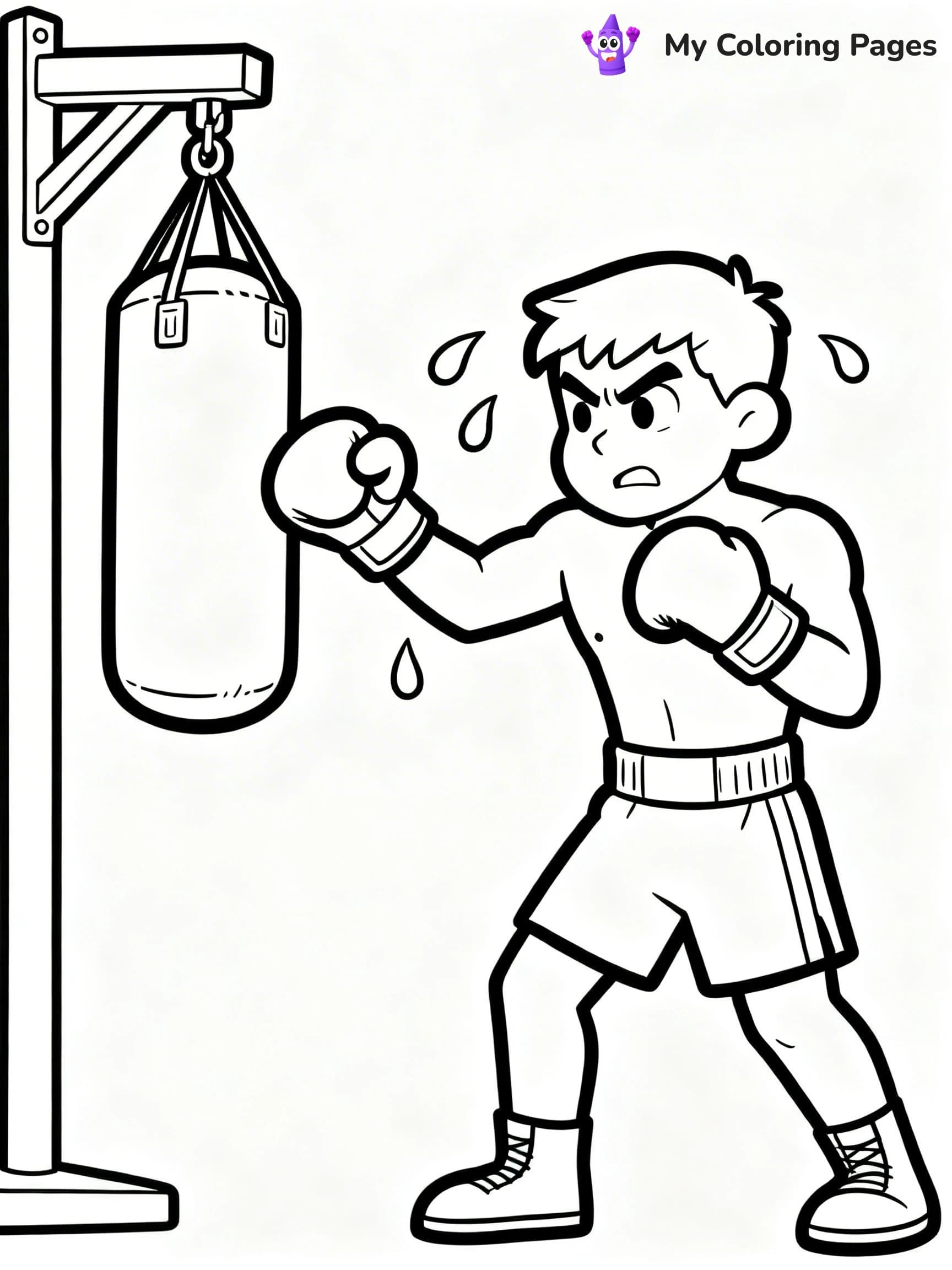 Boxing Coloring Pages - 10