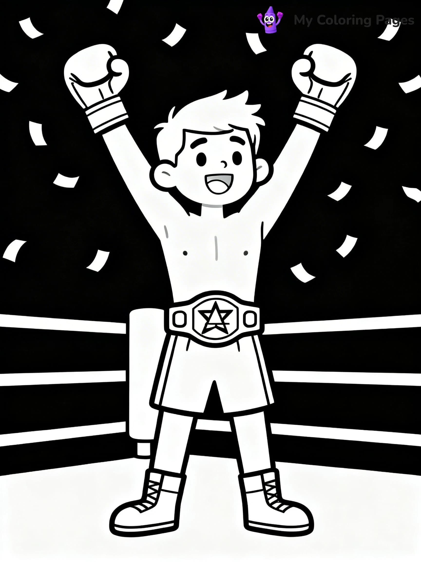 Boxing Coloring Pages - 7