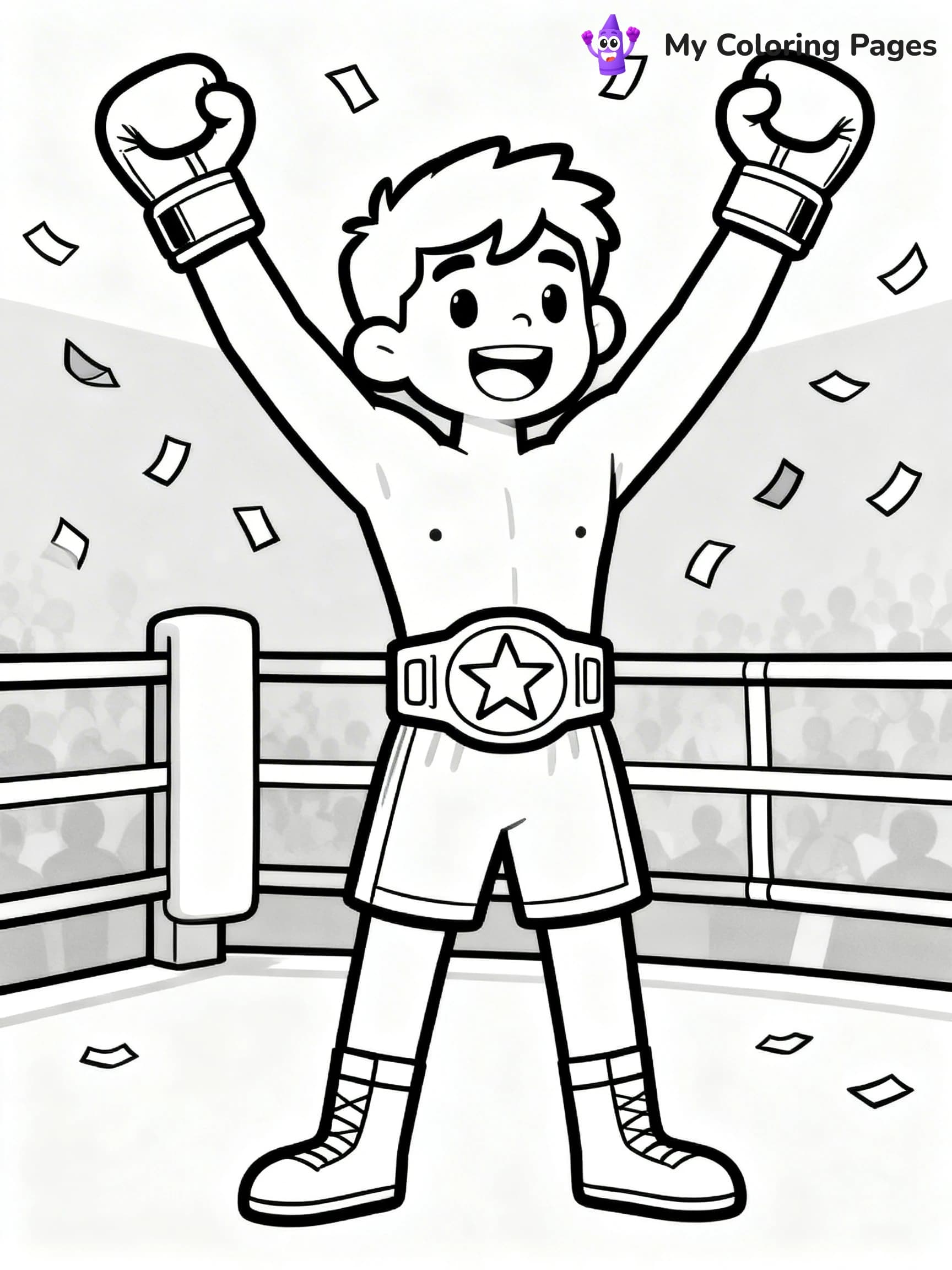 Boxing Coloring Pages - 5