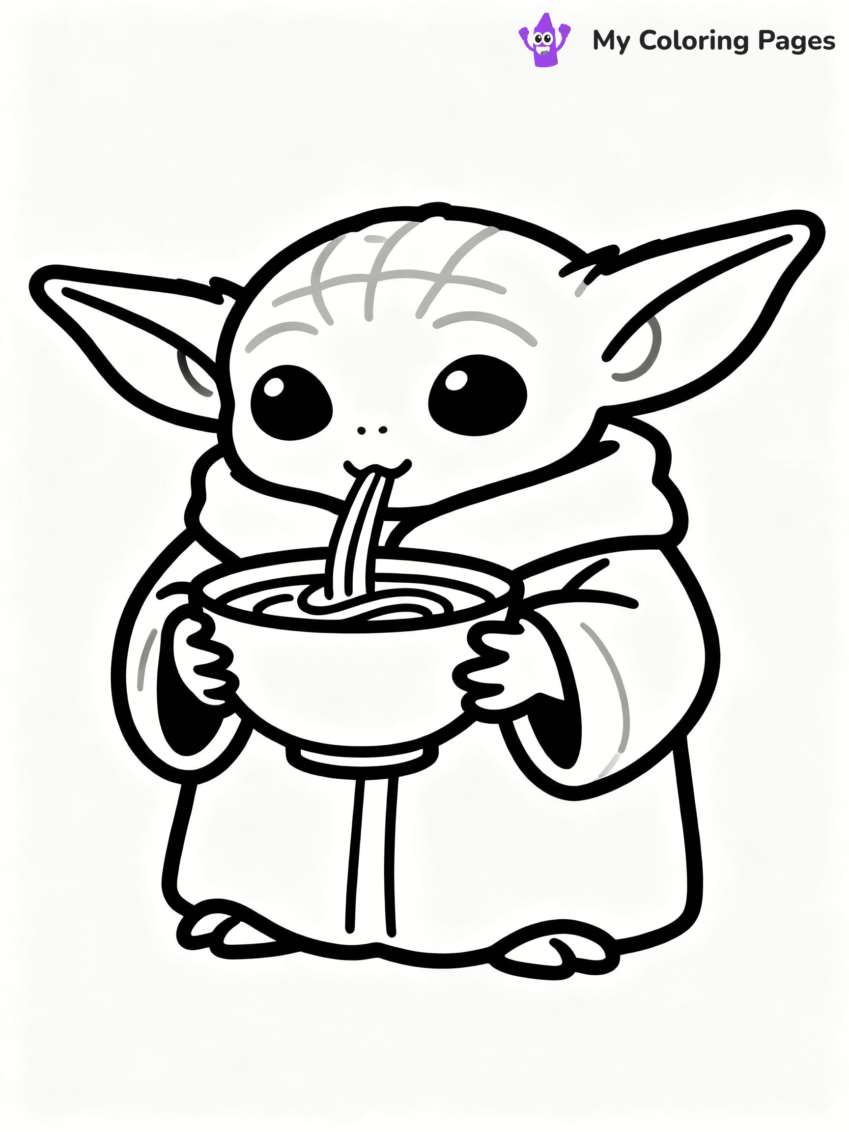 Baby Yoda Coloring Pages - 33