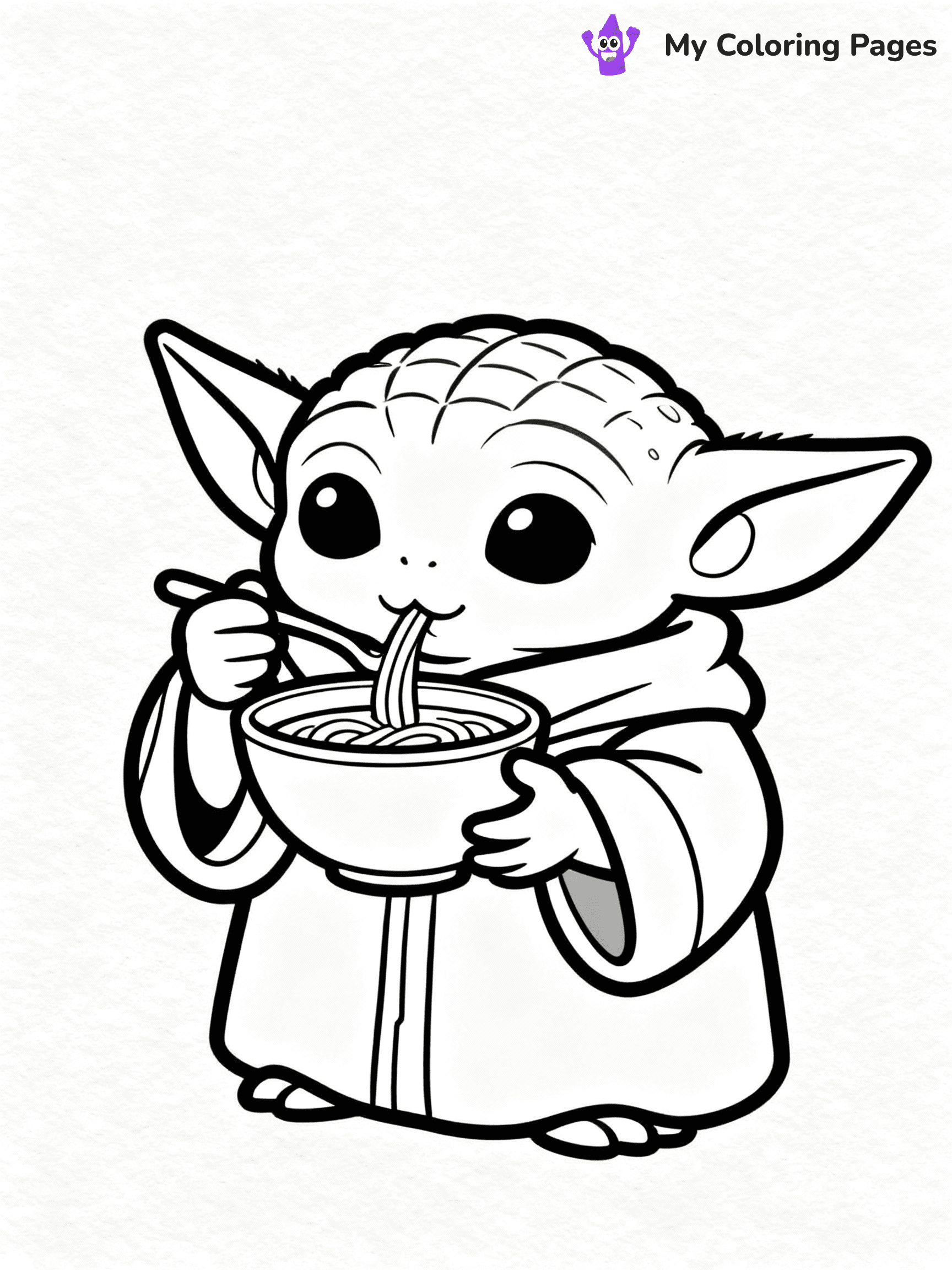 Baby Yoda Coloring Pages - 32