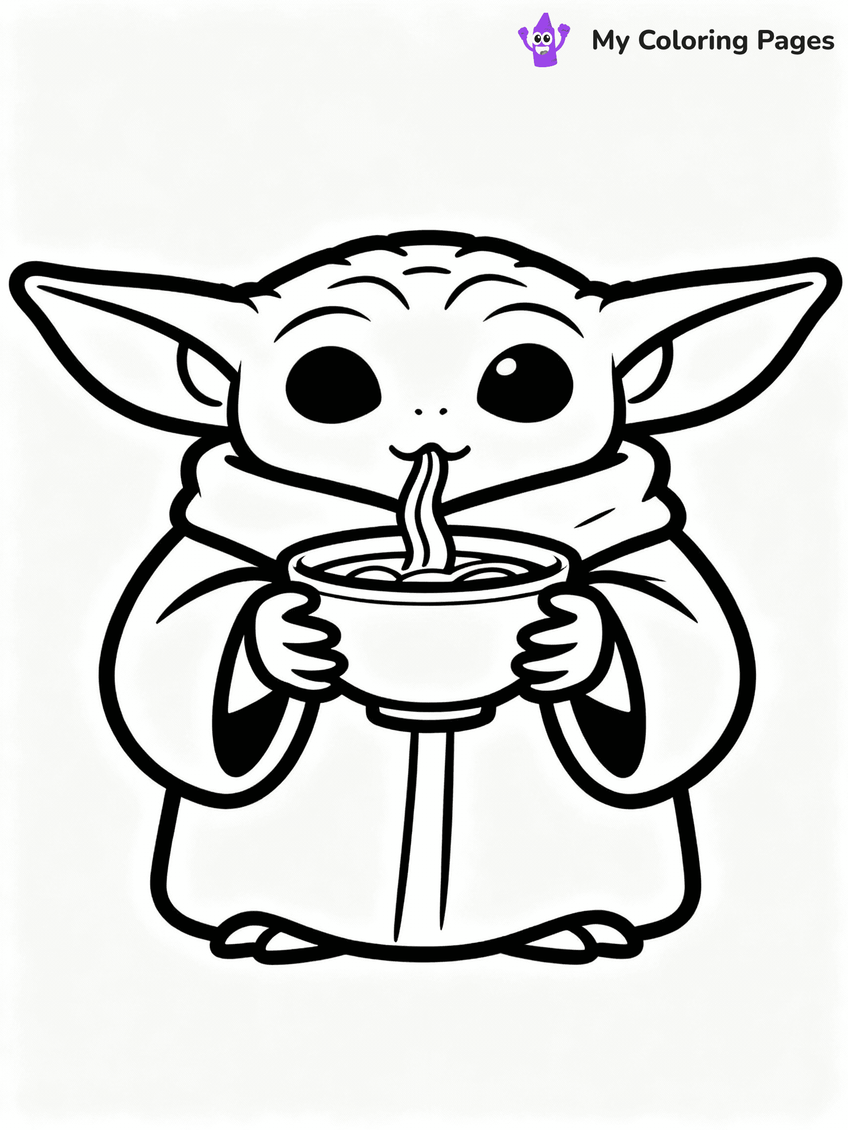 Baby Yoda Coloring Pages - 31