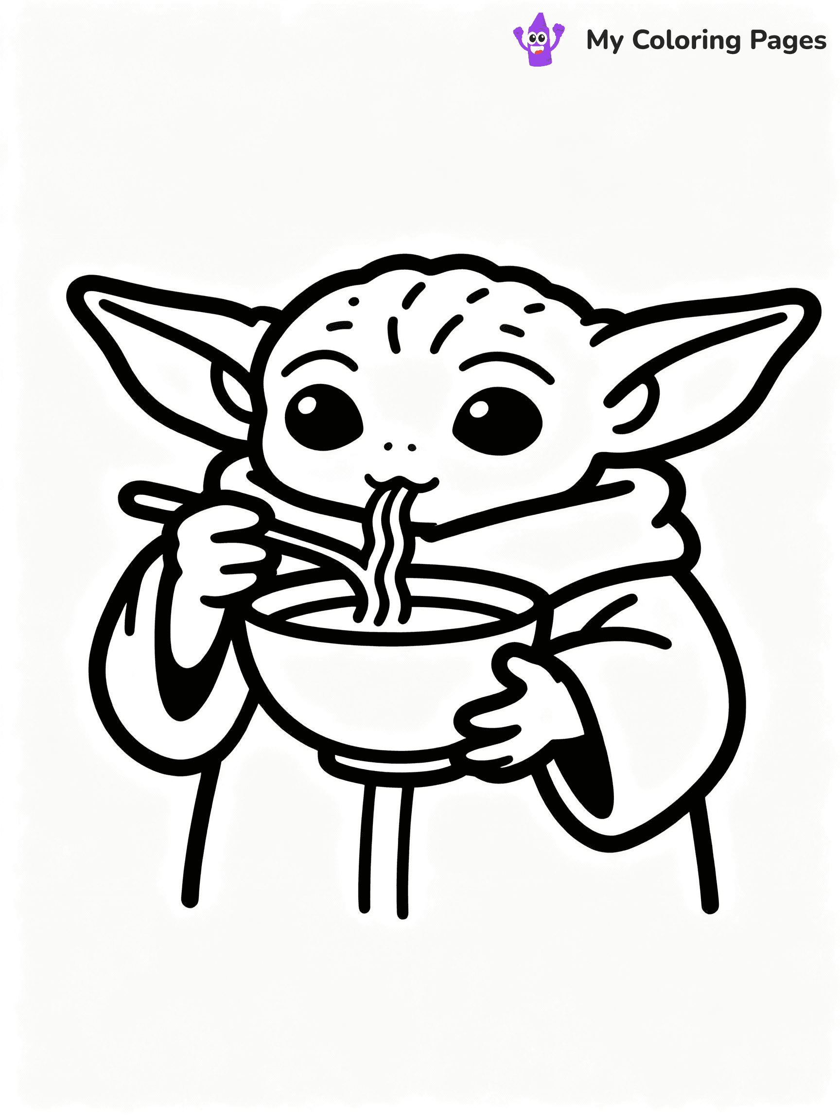 Baby Yoda Coloring Pages - 29