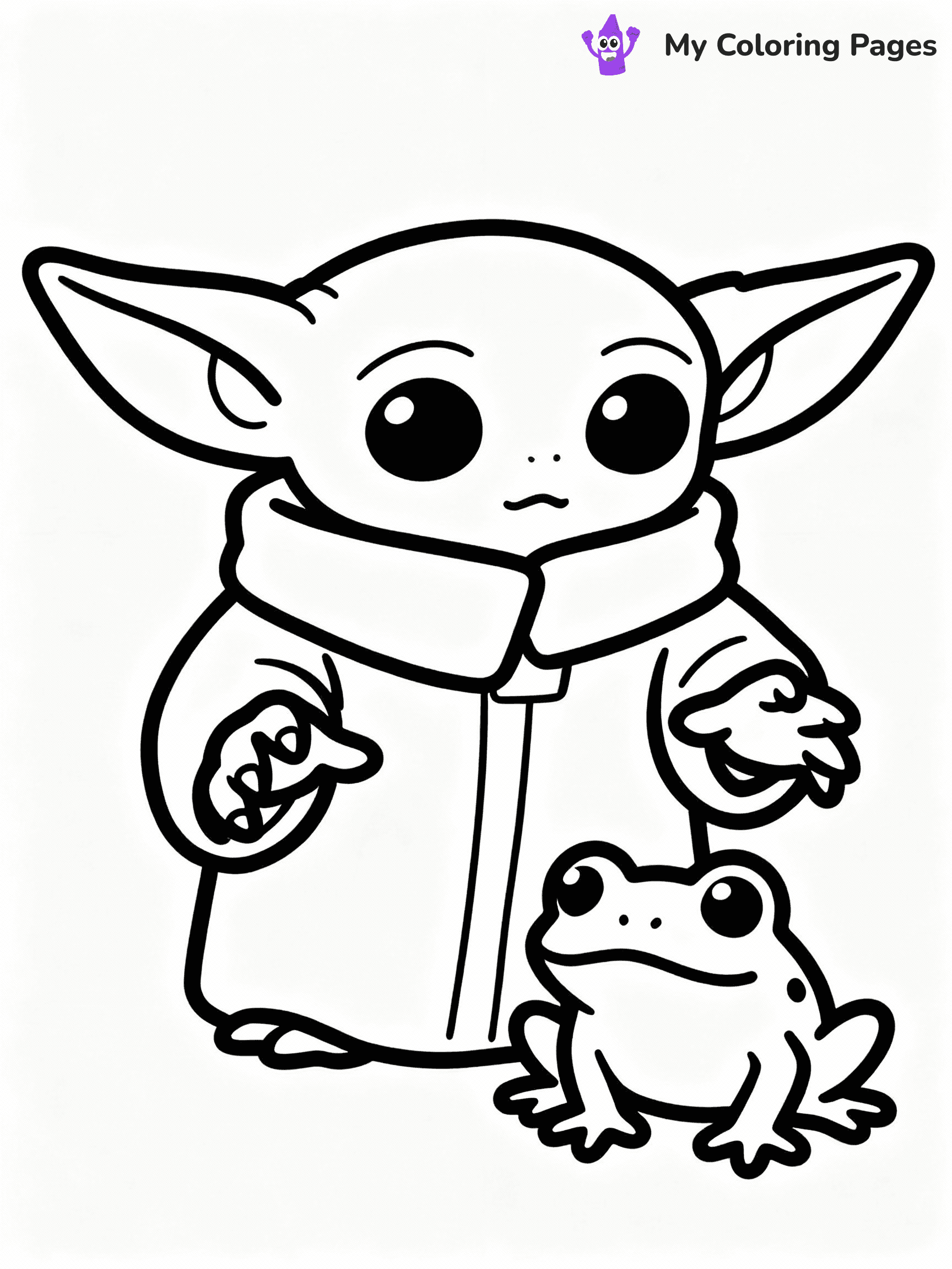 Baby Yoda Coloring Pages - 28
