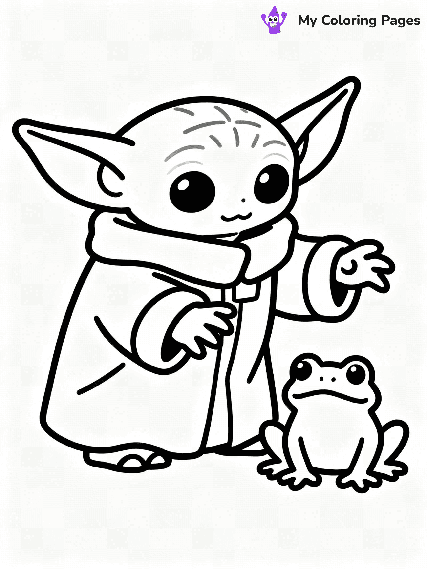 Baby Yoda Coloring Pages - 27
