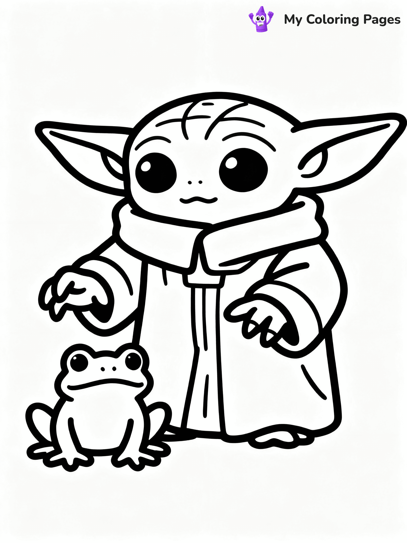 Baby Yoda Coloring Pages - 25