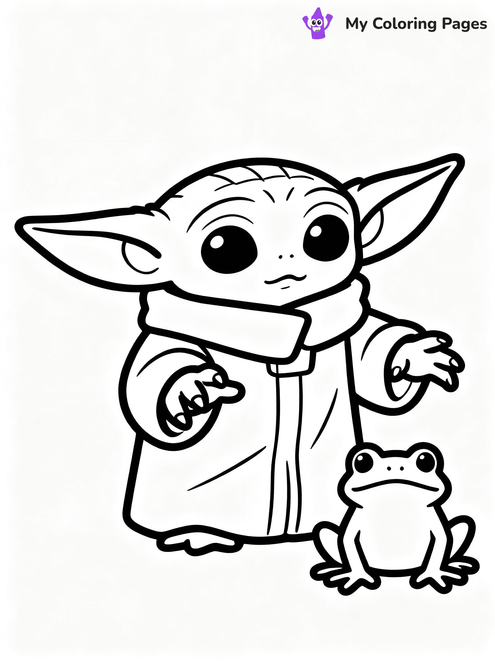 Baby Yoda Coloring Pages - 24