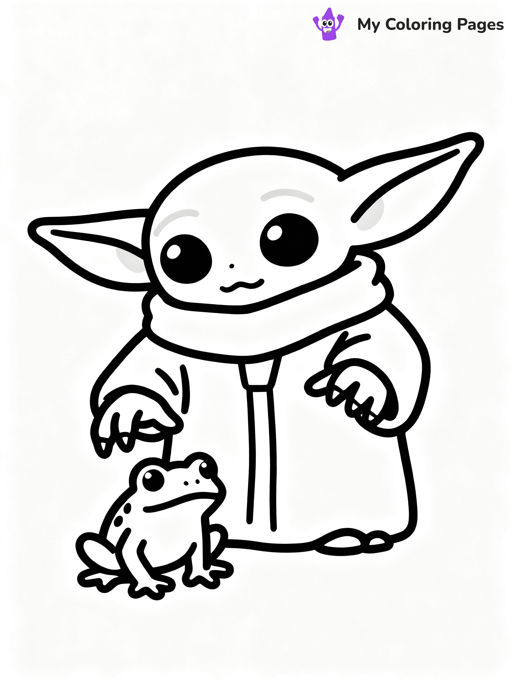 Baby Yoda Coloring Pages - 23