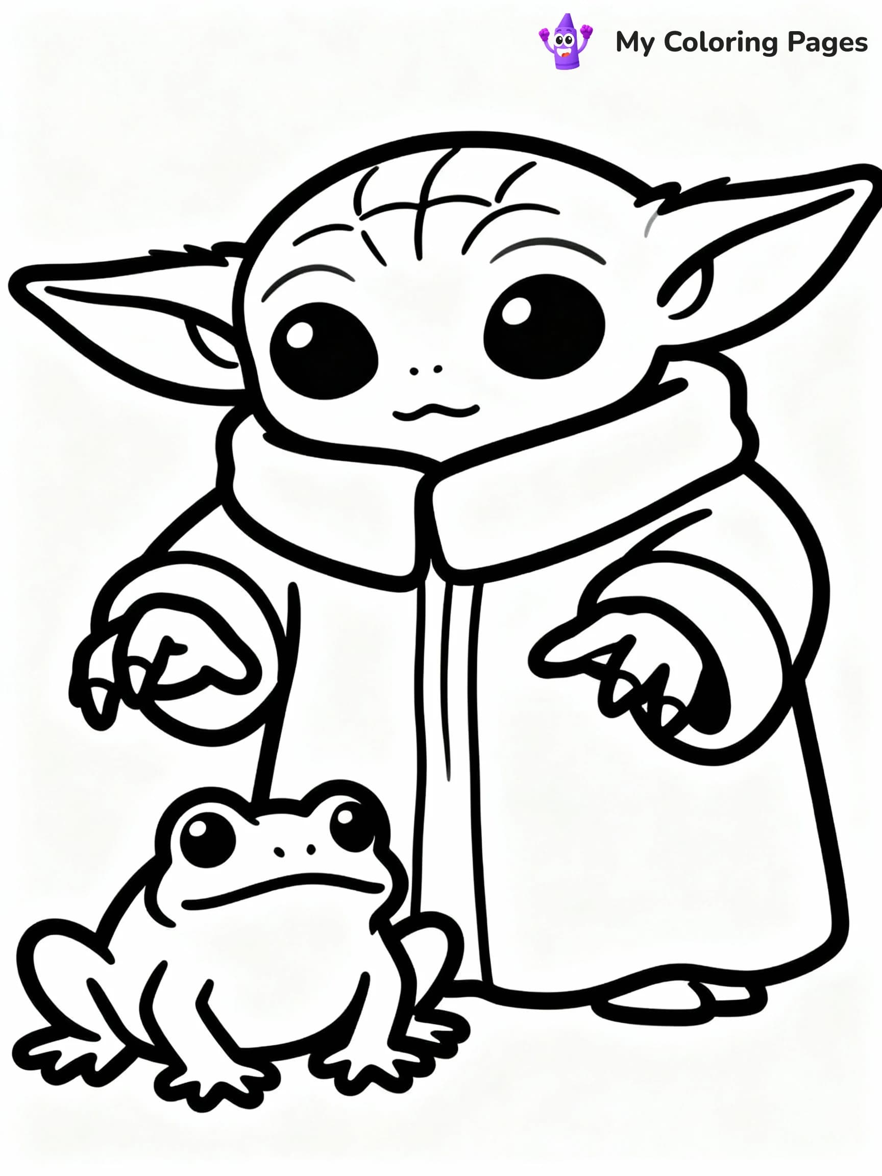 Baby Yoda Coloring Pages - 21