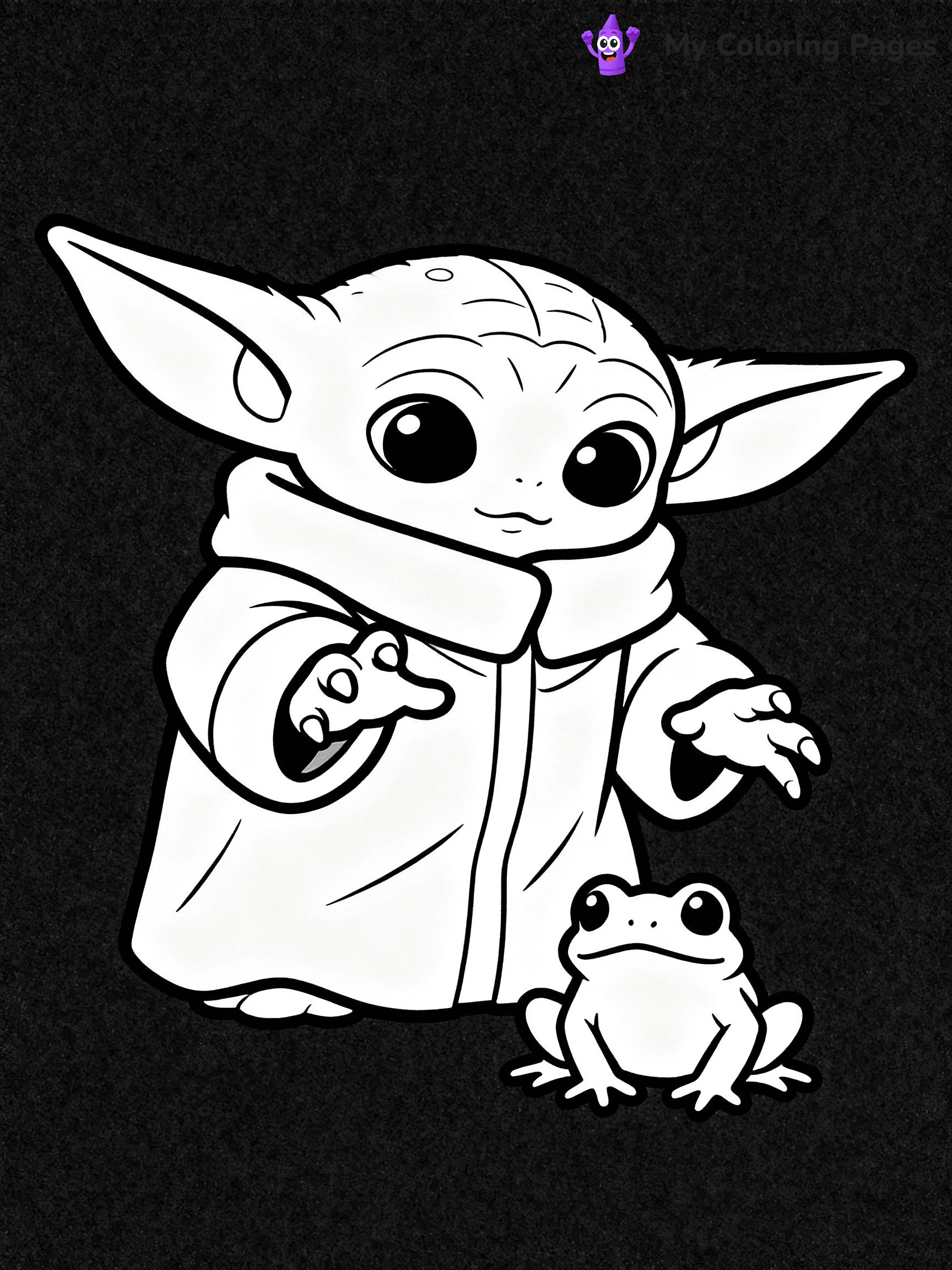 Baby Yoda Coloring Pages - 20
