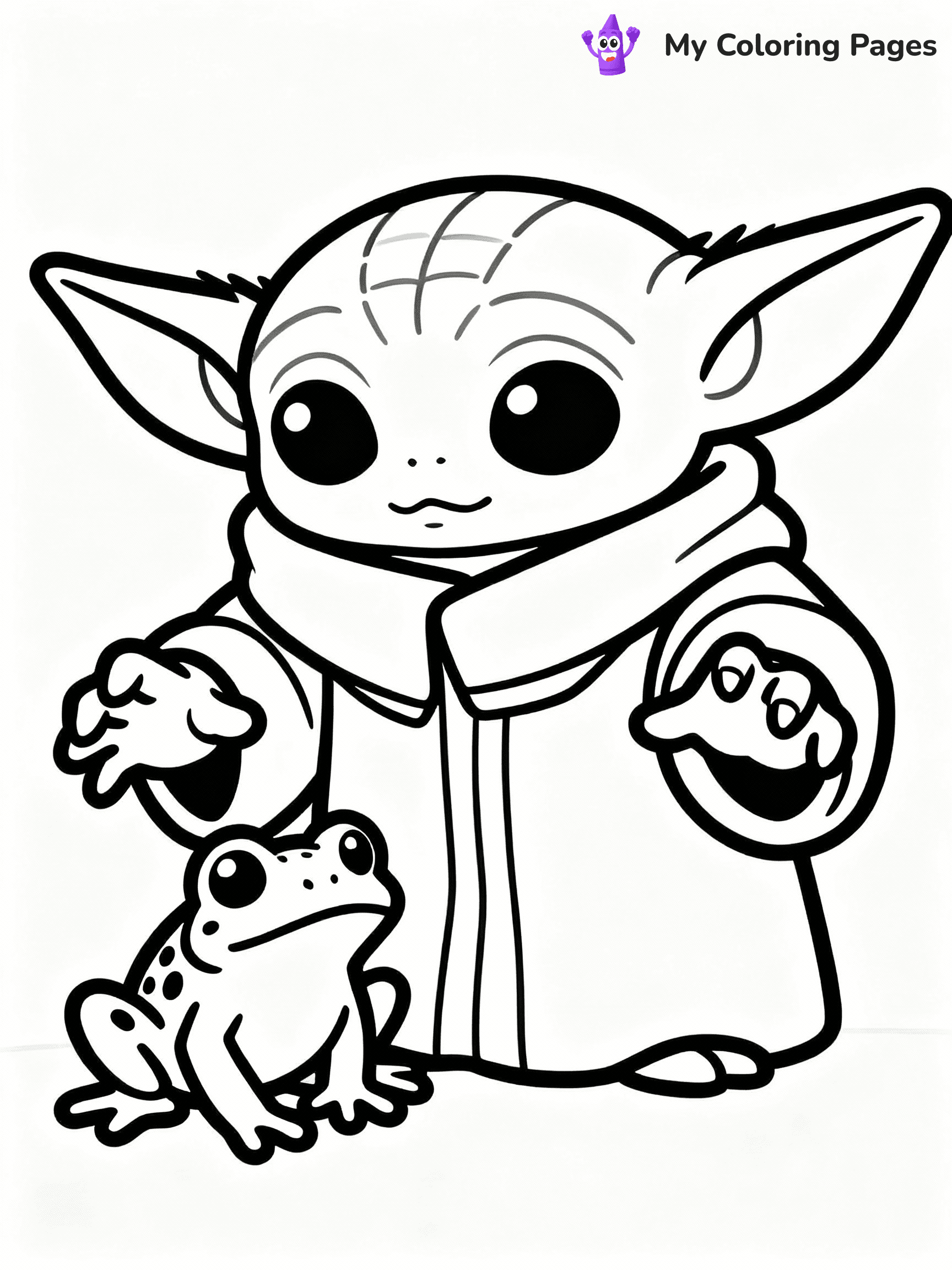 Baby Yoda Coloring Pages - 19