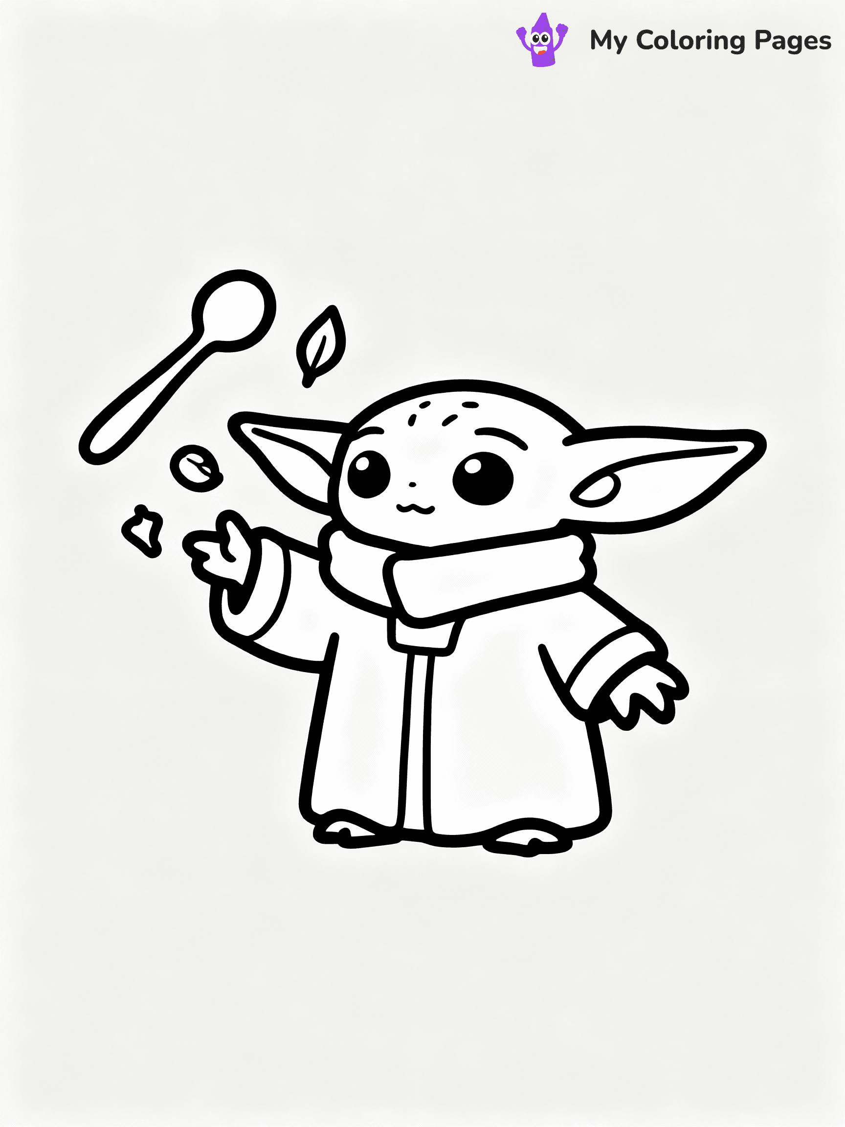 Baby Yoda Coloring Pages - 8