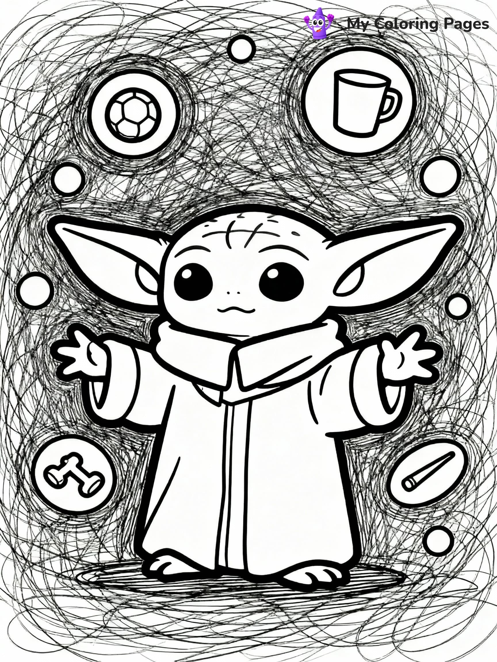 Baby Yoda Coloring Pages - 5