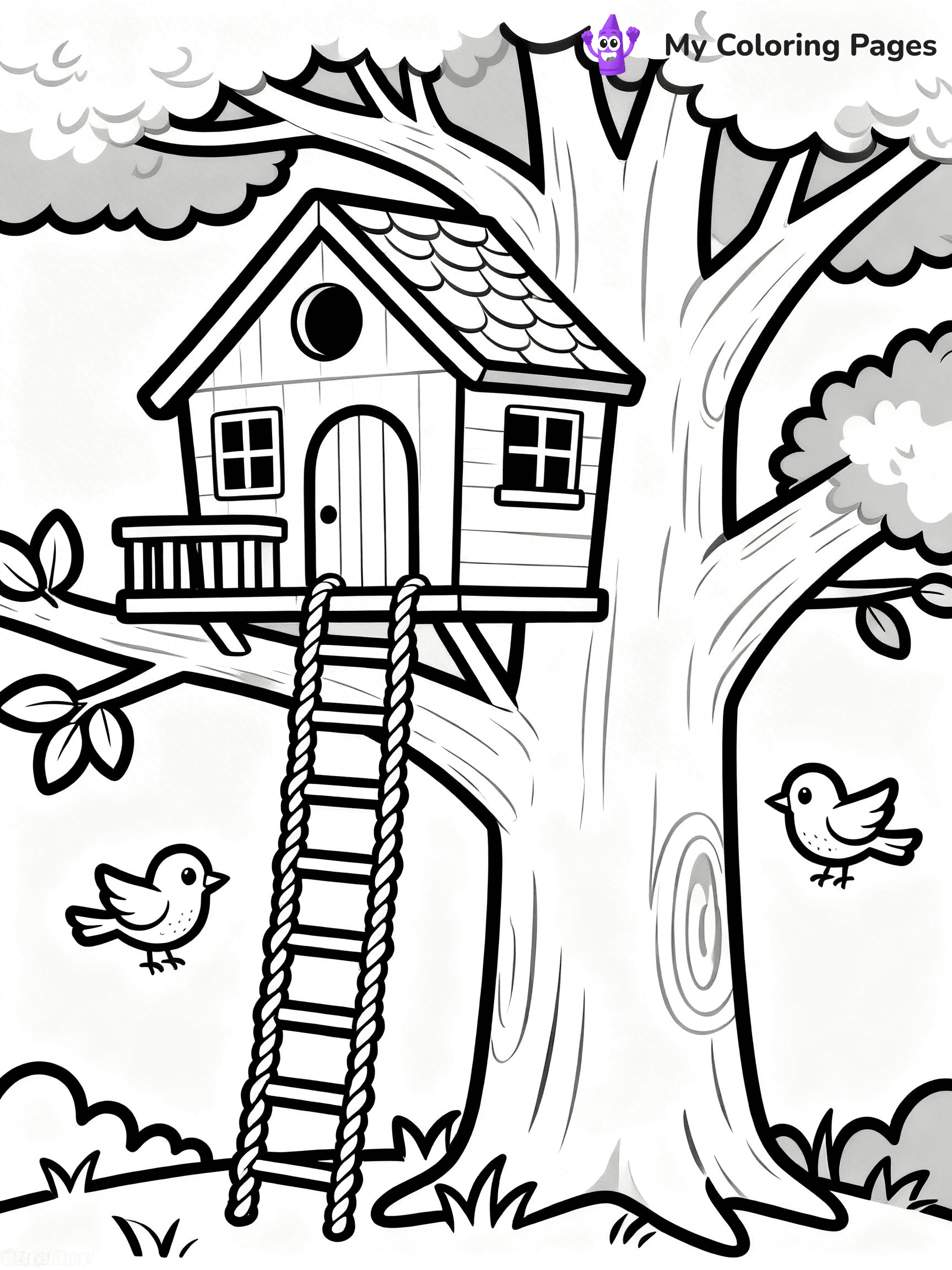 Bird House Coloring Pages - 22
