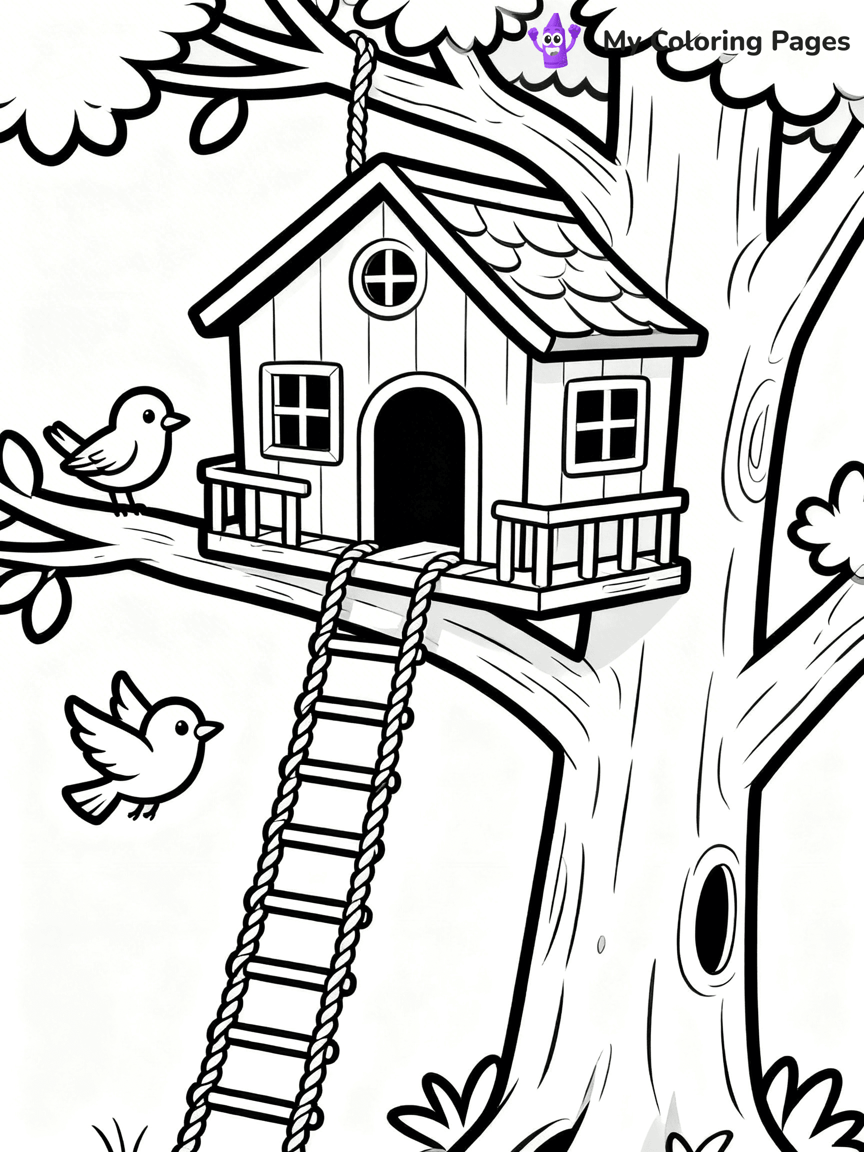 Bird House Coloring Pages - 21