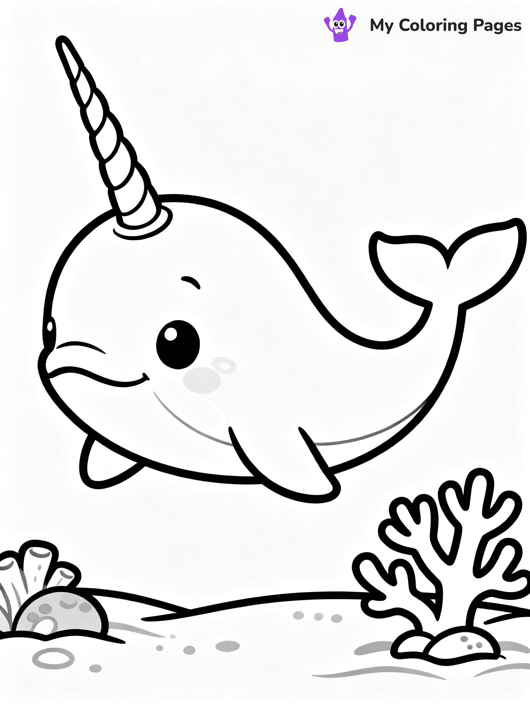 Narwhal Coloring Pages - 24