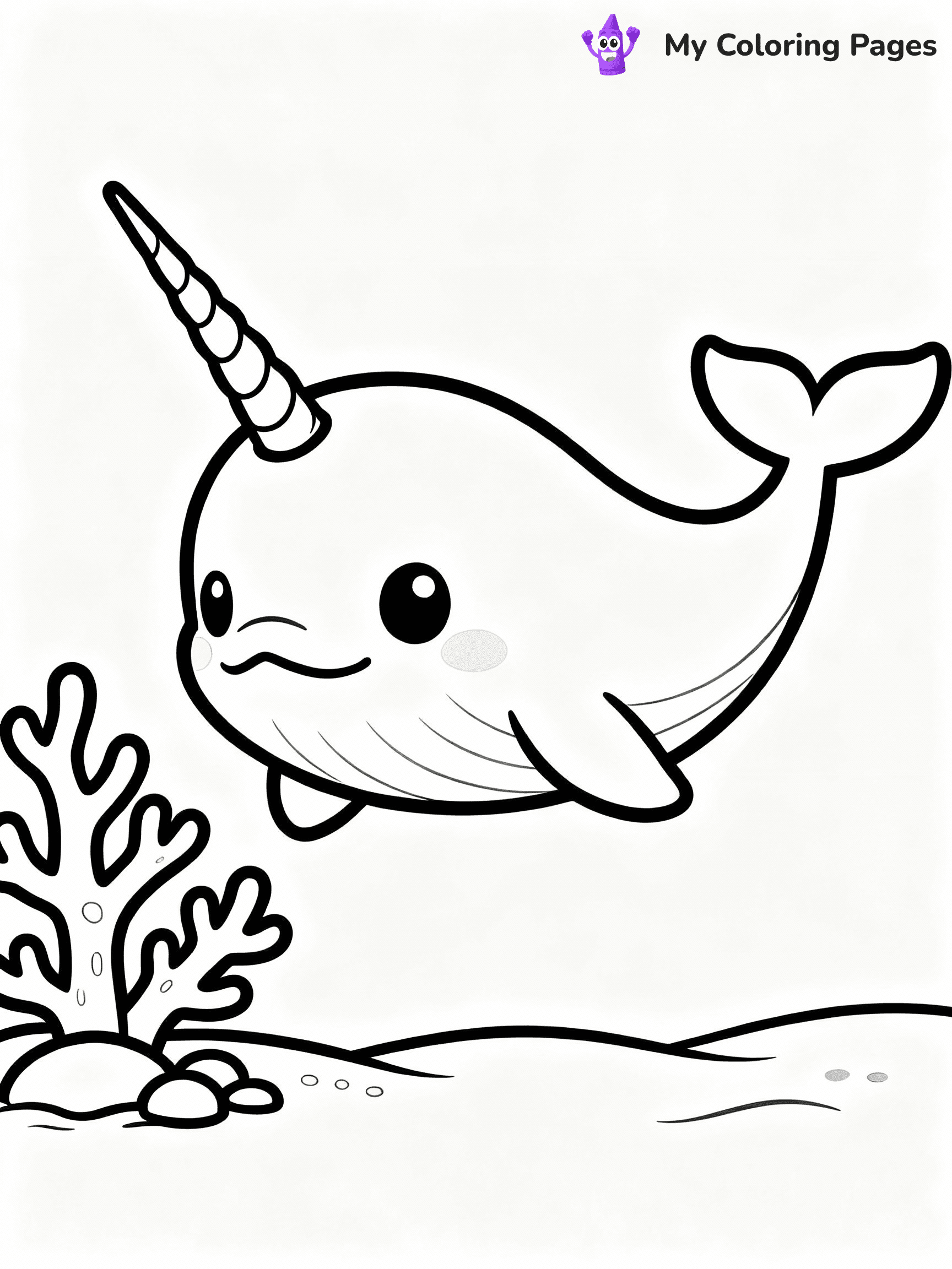 Narwhal Coloring Pages - 23