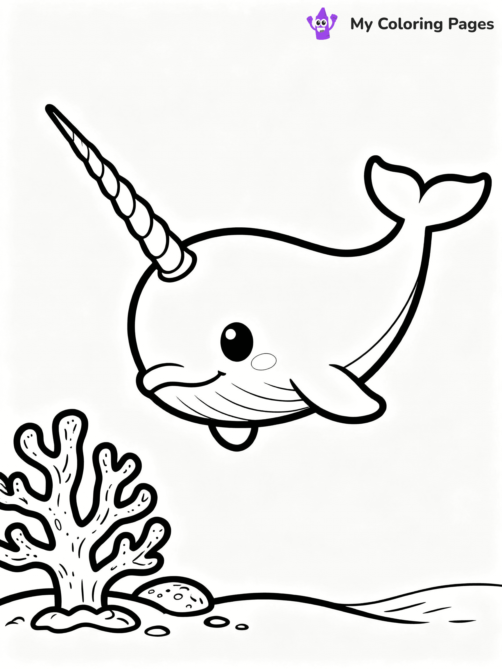 Narwhal Coloring Pages - 22