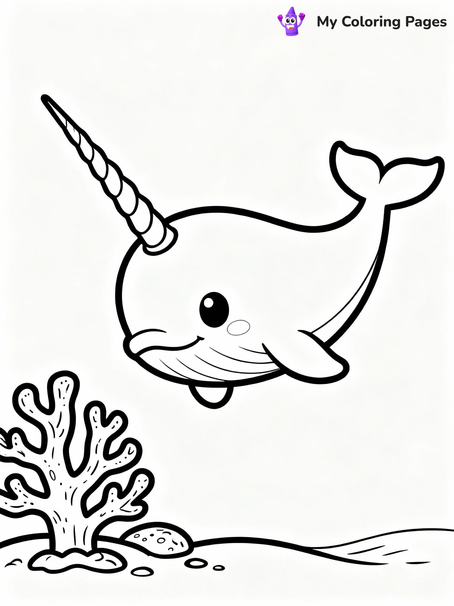 Narwhal Coloring Pages - 22