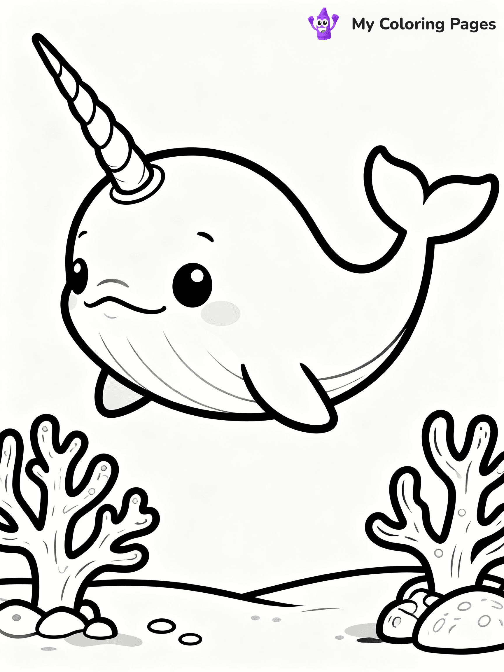 Narwhal Coloring Pages - 21