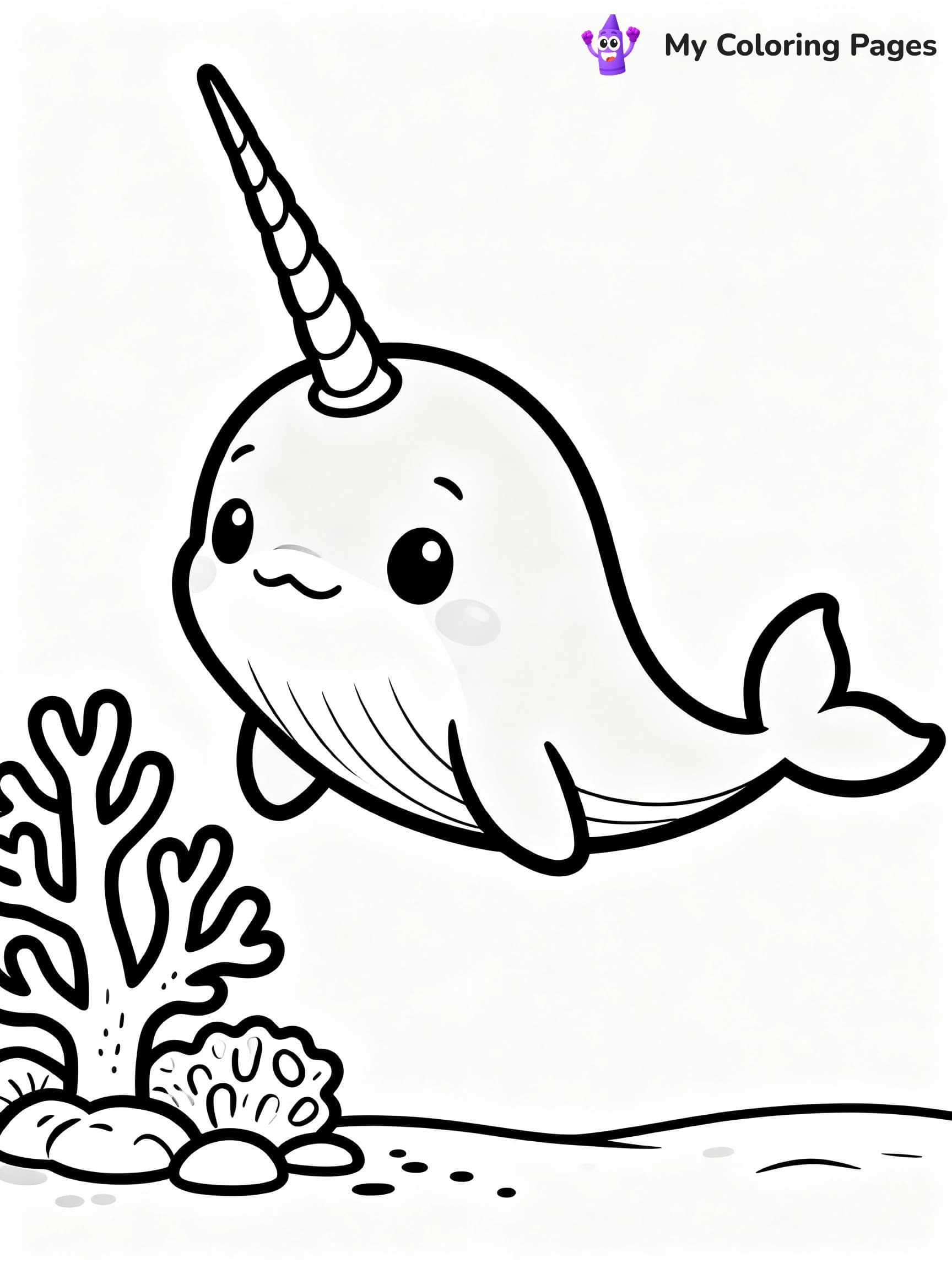 Narwhal Coloring Pages - 20