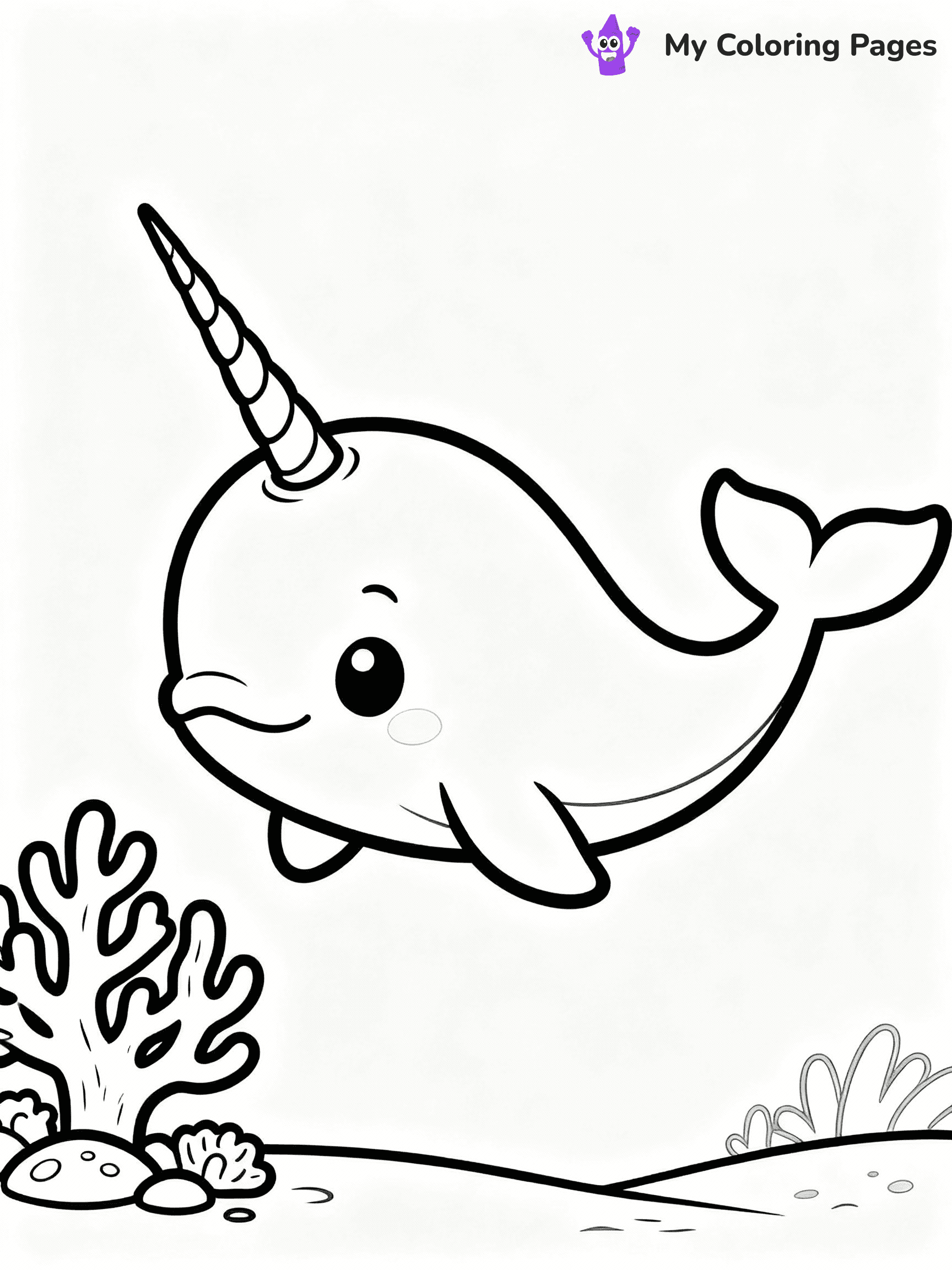 Narwhal Coloring Pages - 19