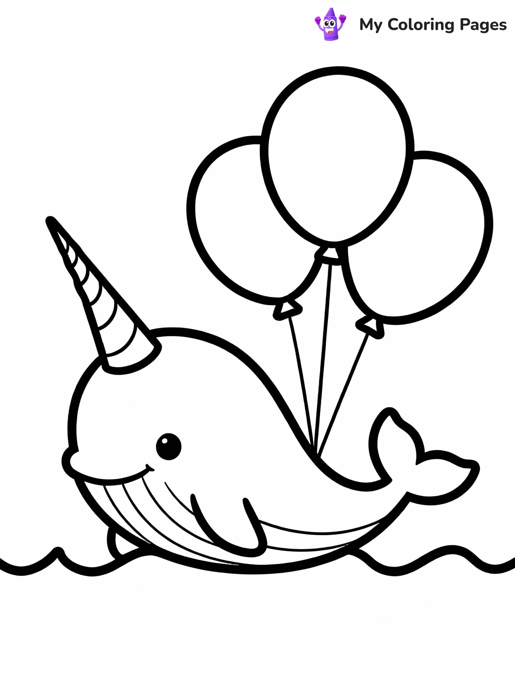 Narwhal Coloring Pages - 11