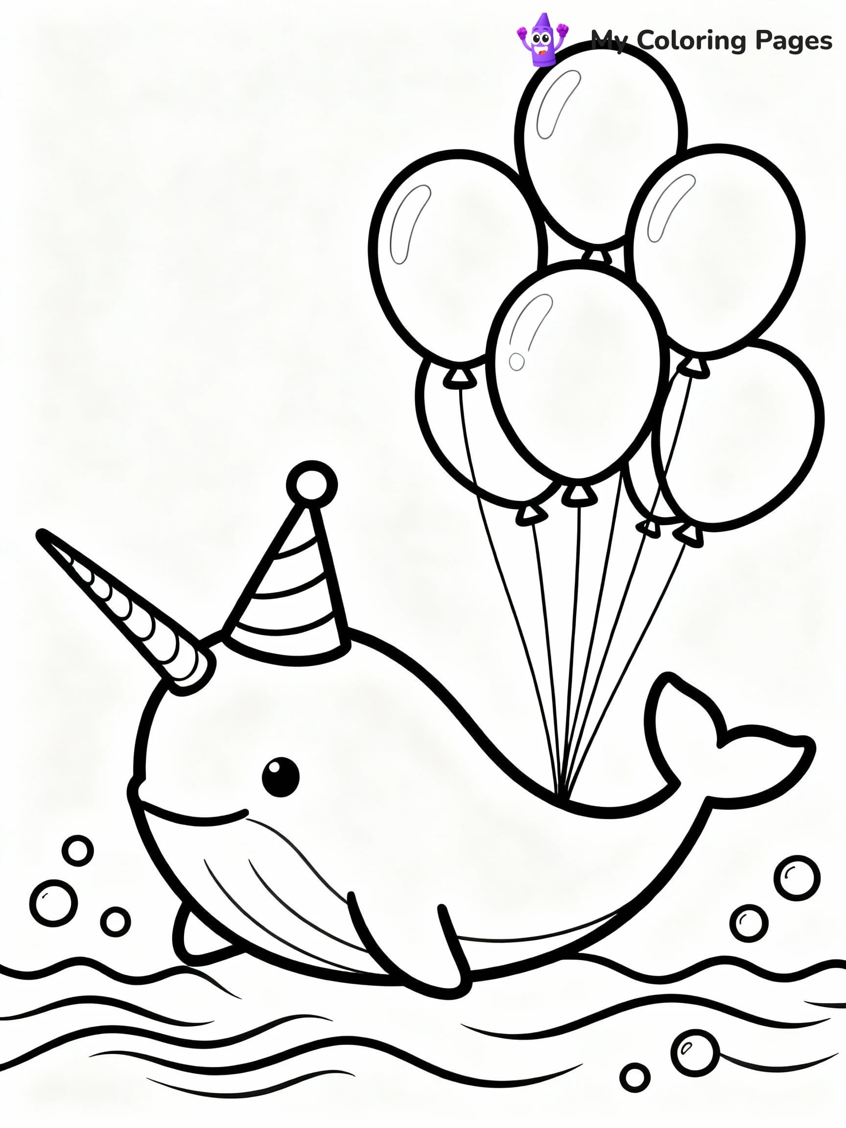 Narwhal Coloring Pages - 8