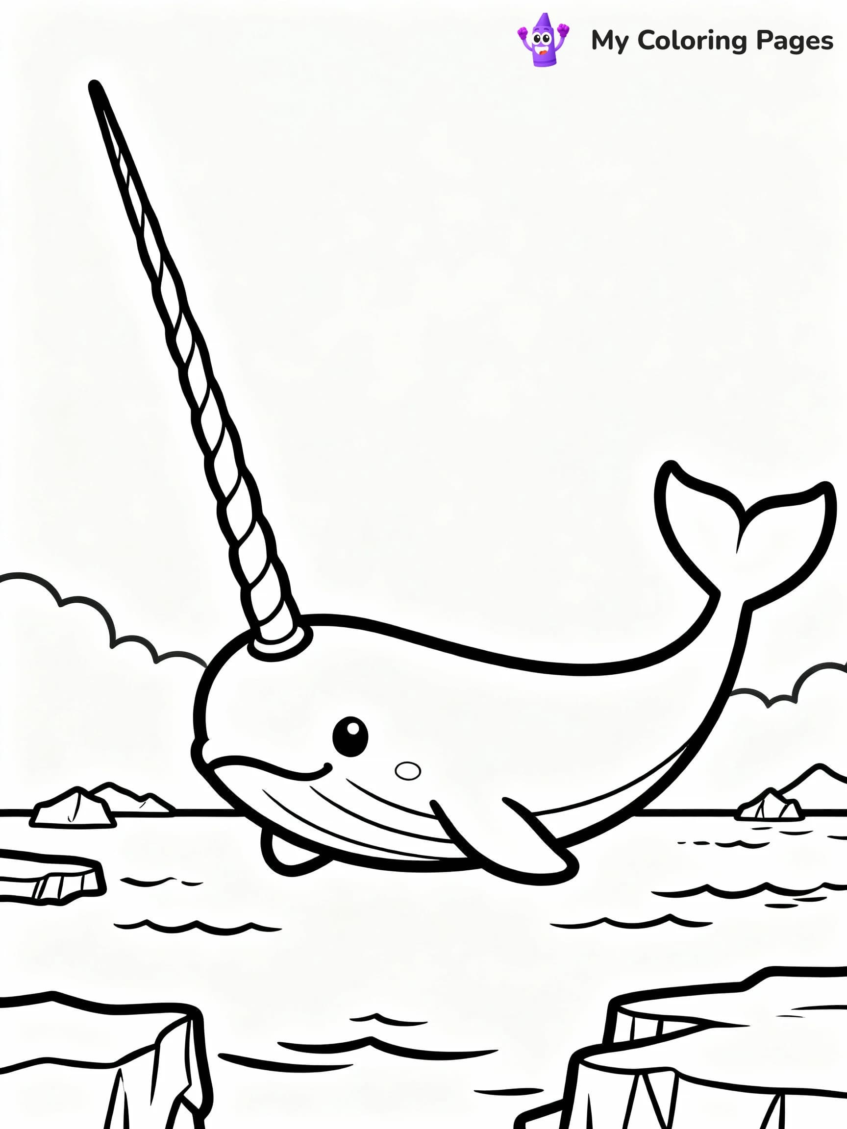 Narwhal Coloring Pages - 6