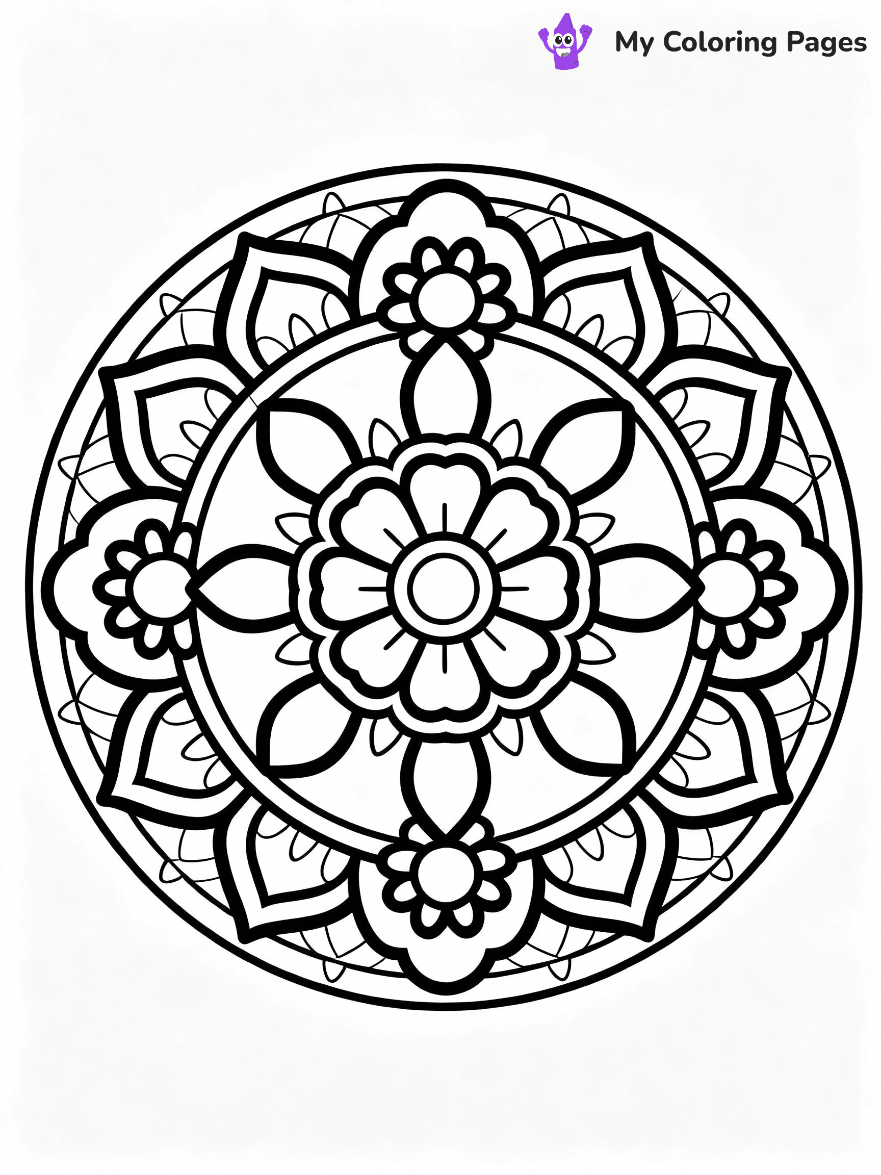 Relaxing Coloring Pages - 17