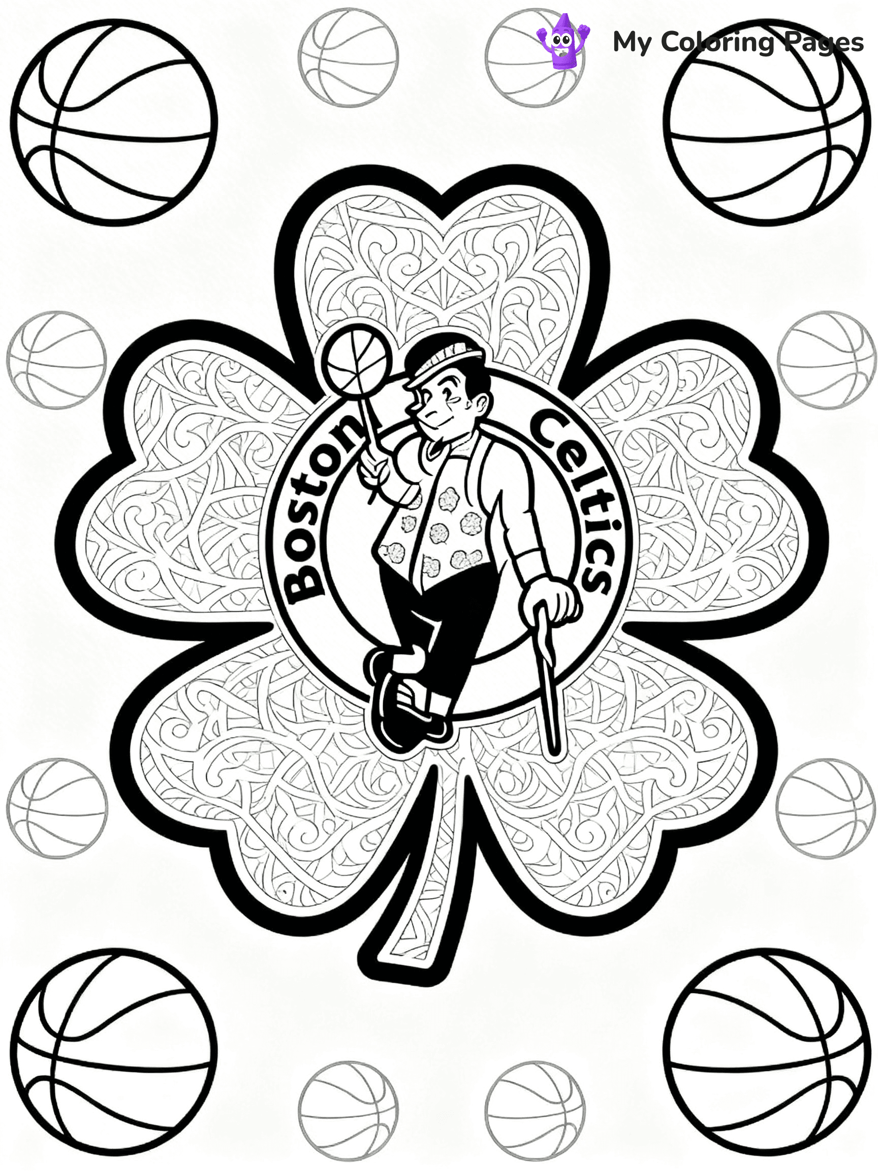 Boston Celtics Coloring Pages - 19
