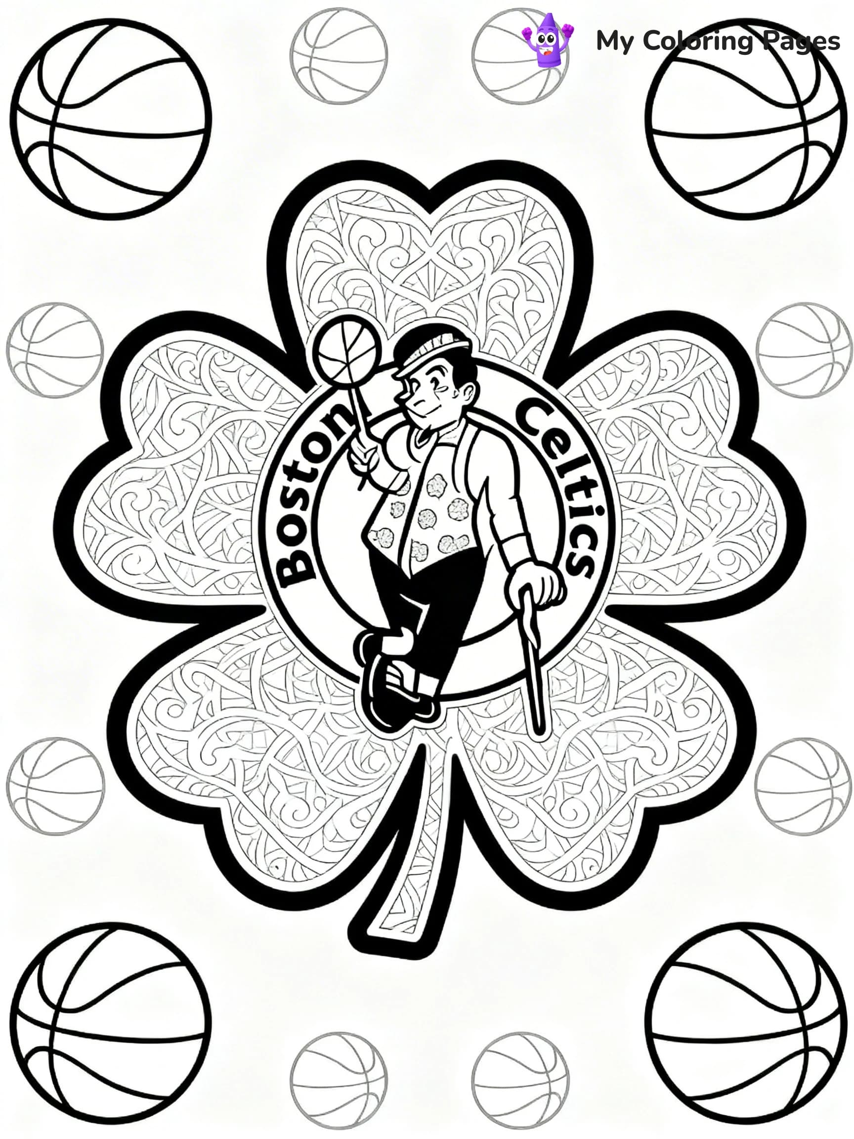 Boston Celtics Coloring Pages - 19