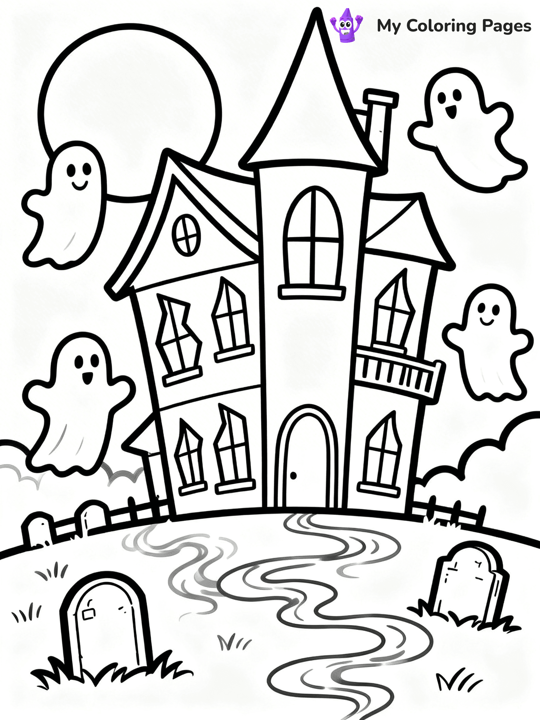 Haunted Mansion Coloring Pages - 31