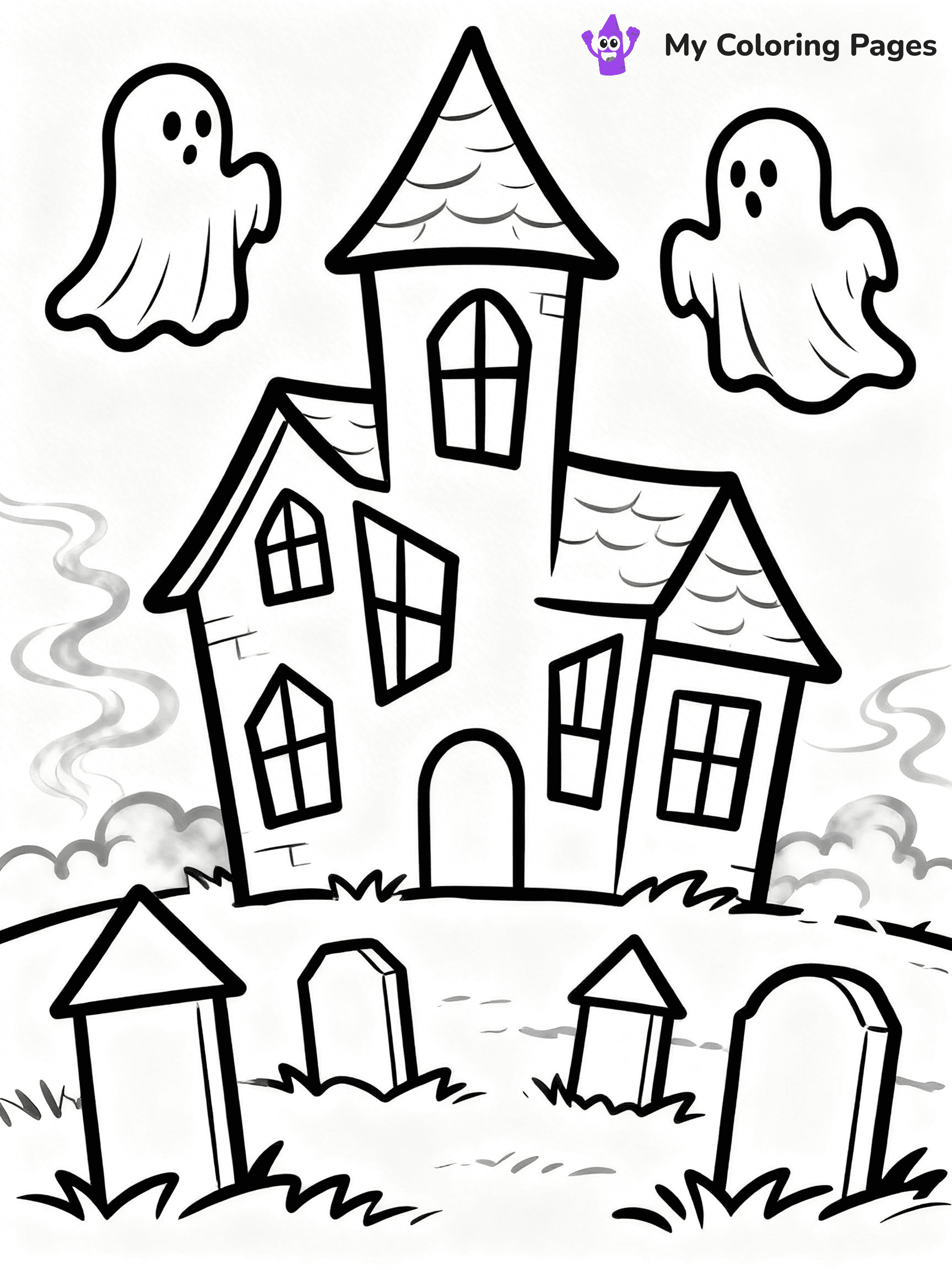 Haunted Mansion Coloring Pages - 29
