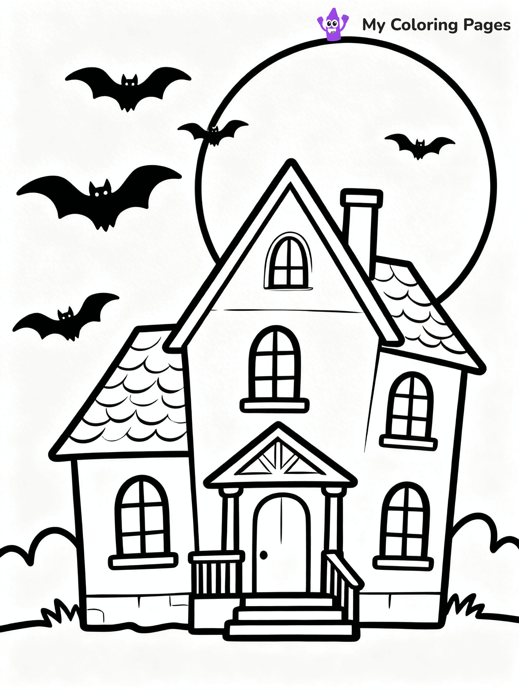 Haunted Mansion Coloring Pages - 2