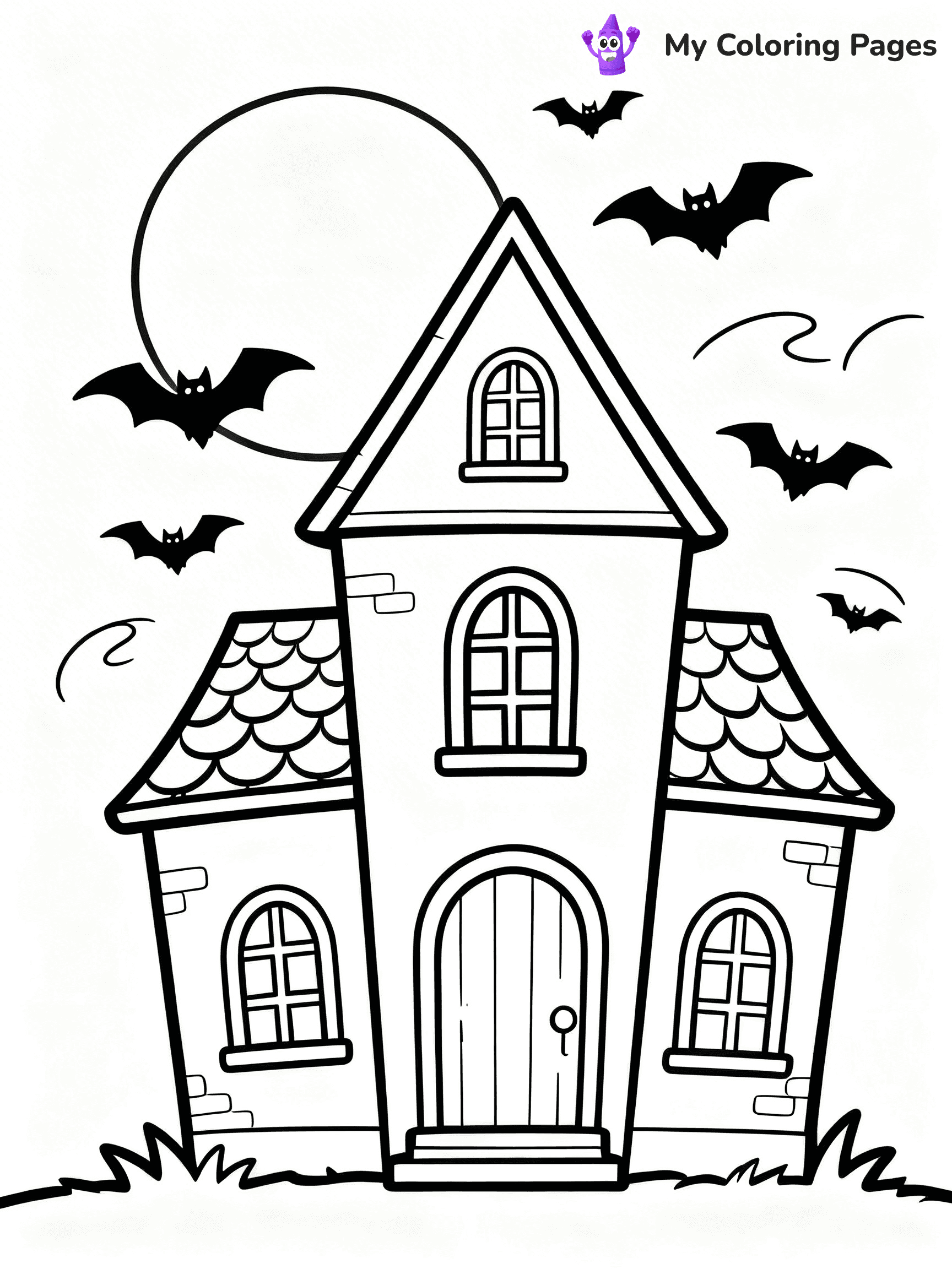 Haunted Mansion Coloring Pages - 1