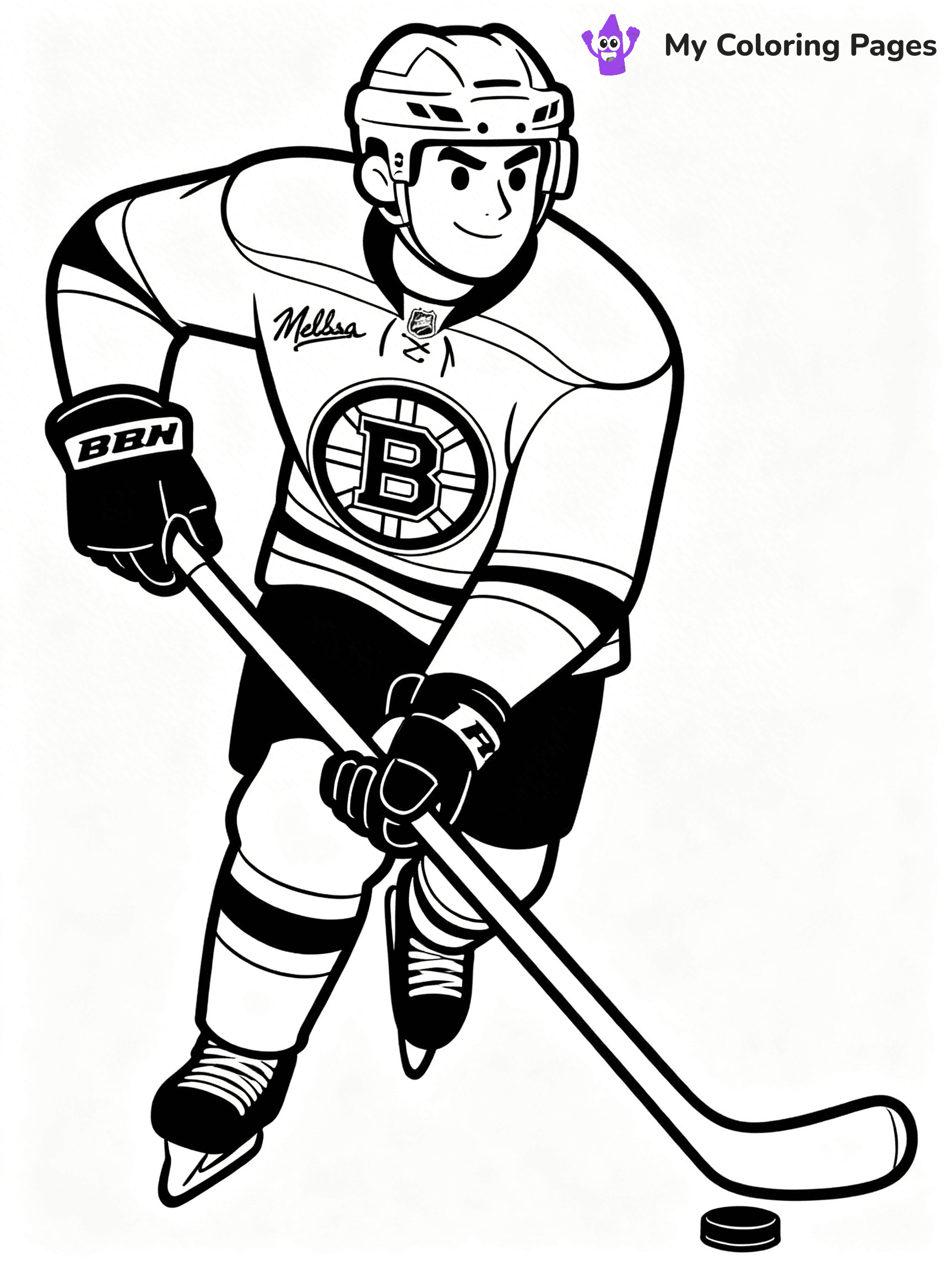 Bruins Coloring Pages - 26