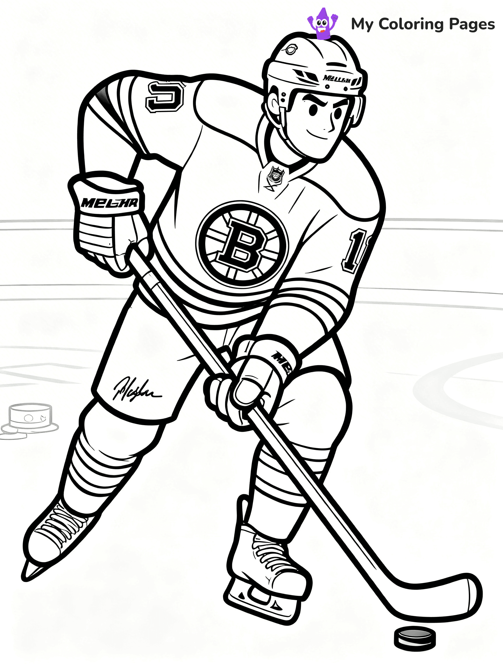 Bruins Coloring Pages - 25
