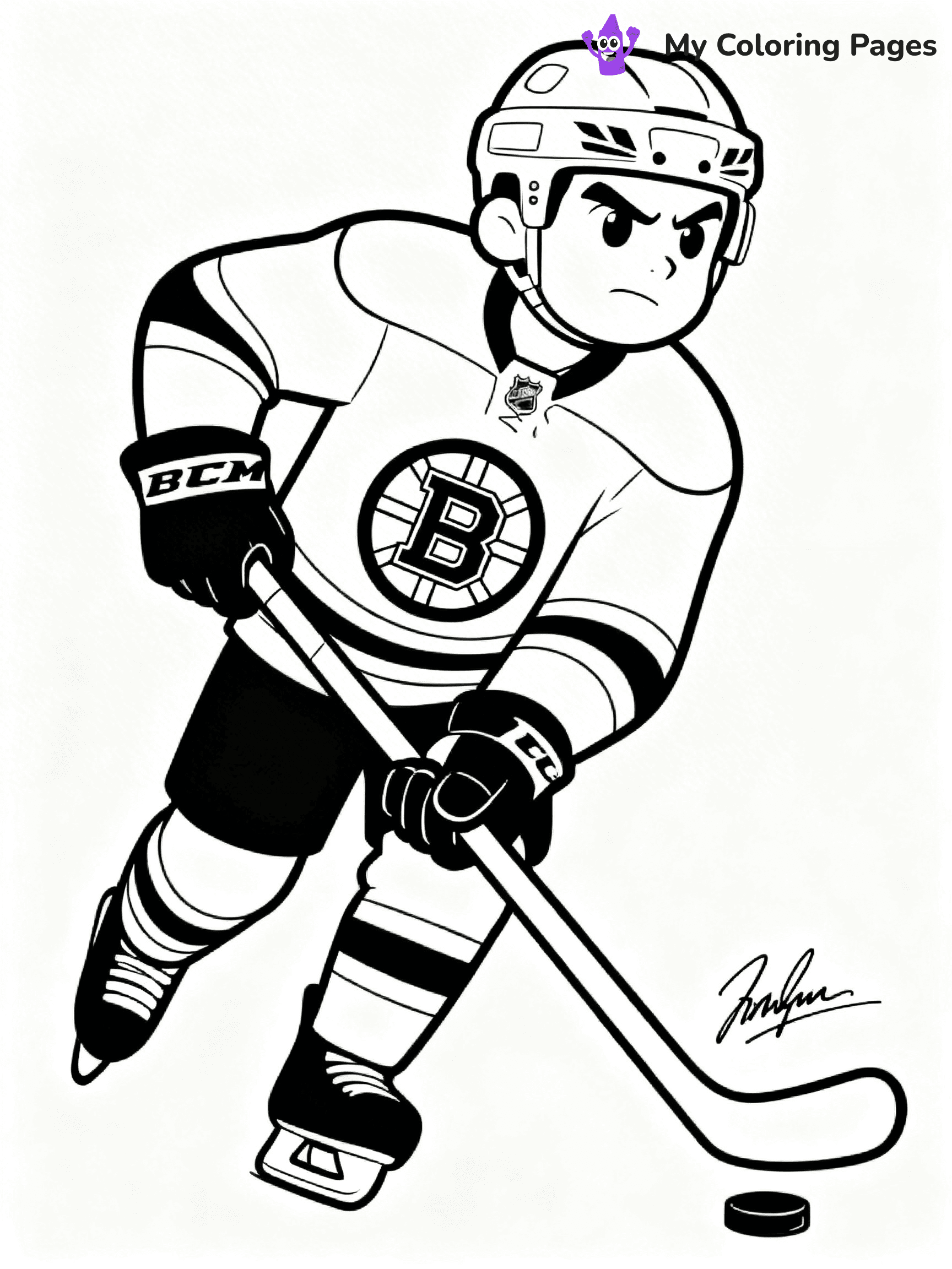 Bruins Coloring Pages - 24