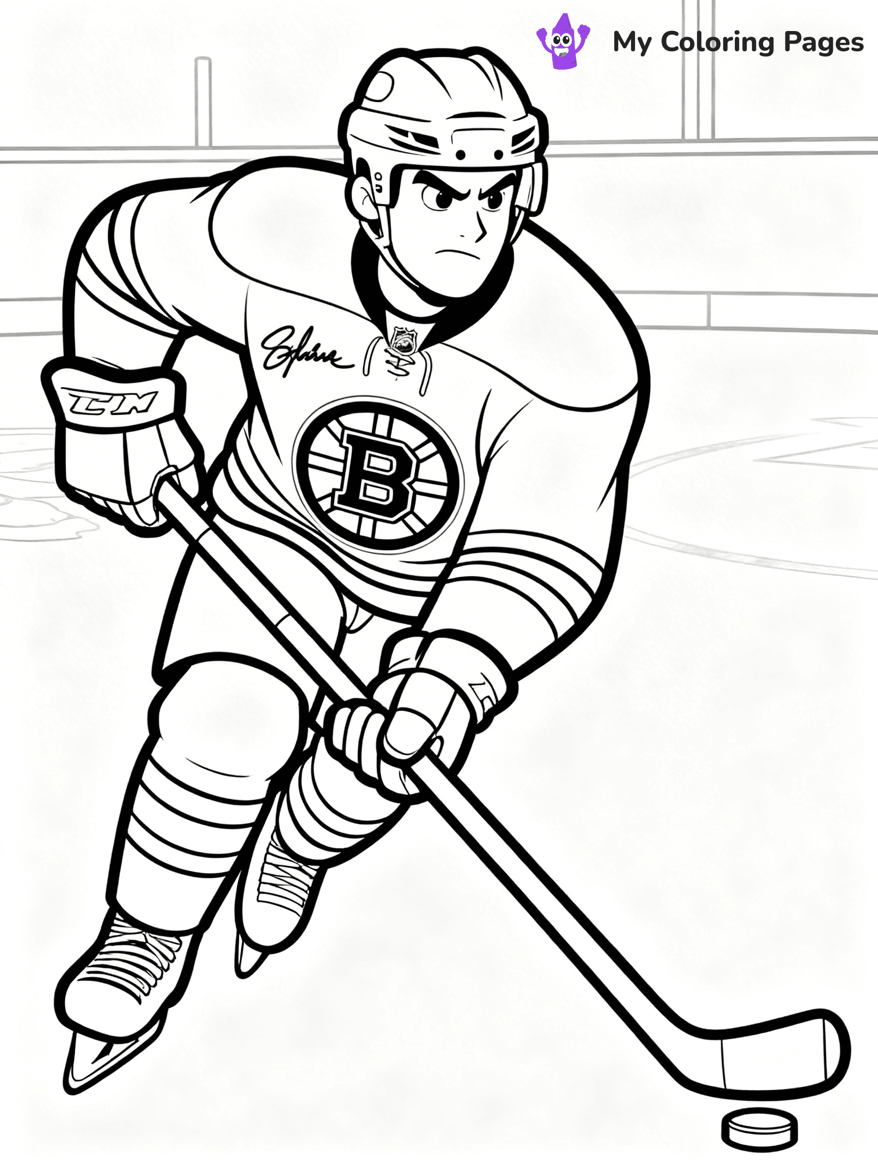 Bruins Coloring Pages - 23