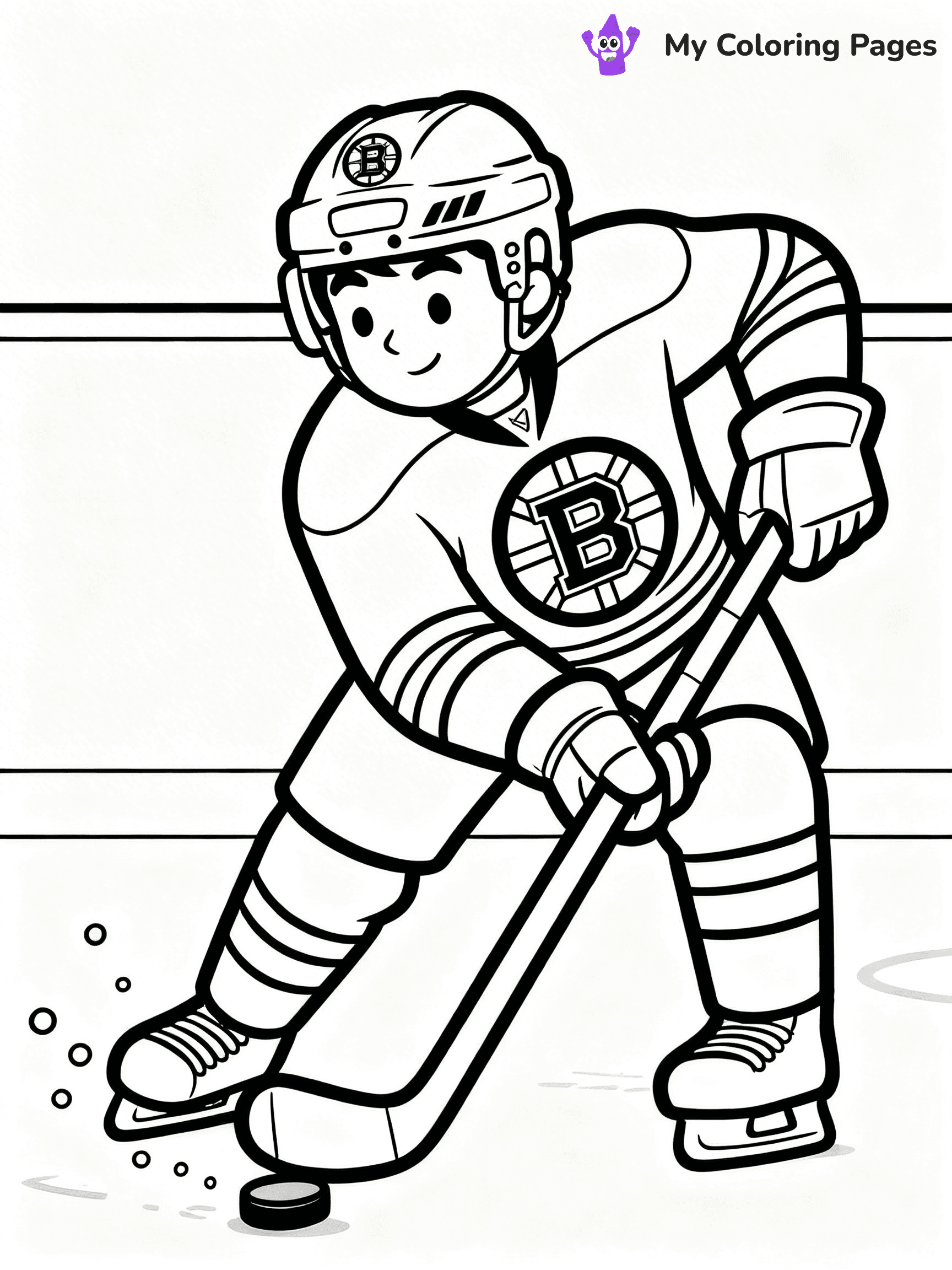 Bruins Coloring Pages - 8