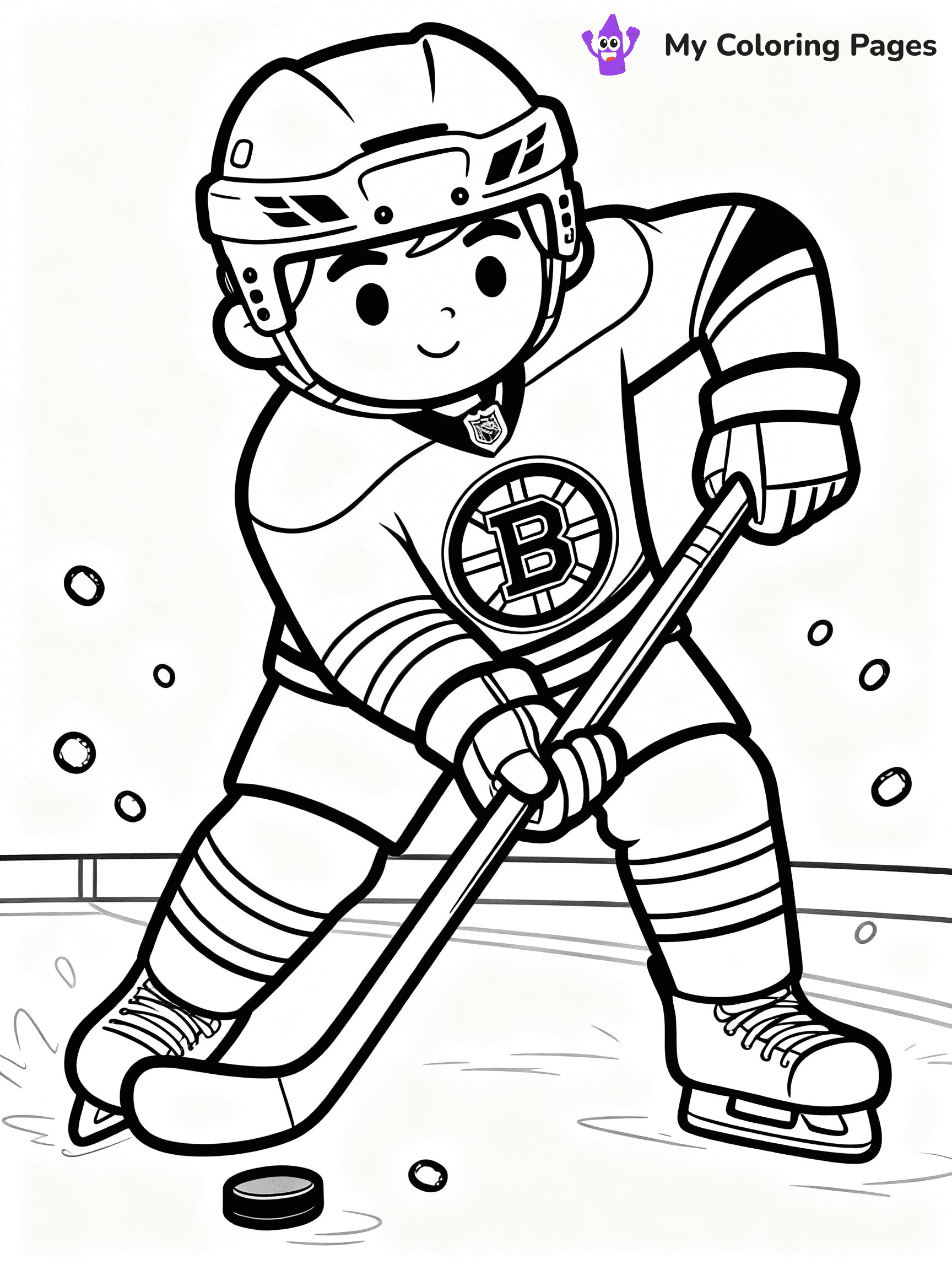 Bruins Coloring Pages - 7