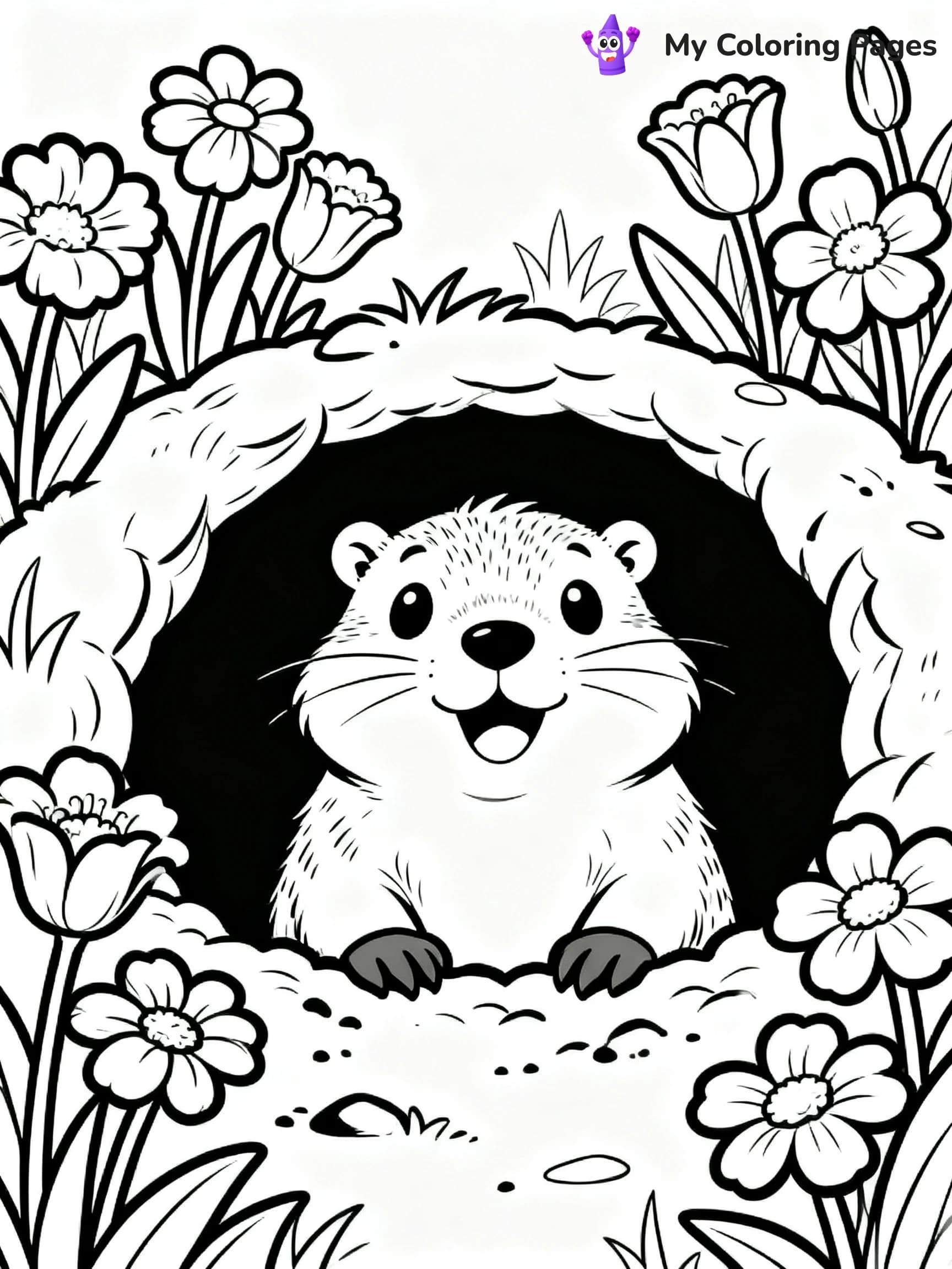Groundhogs Day Coloring Pages - 24
