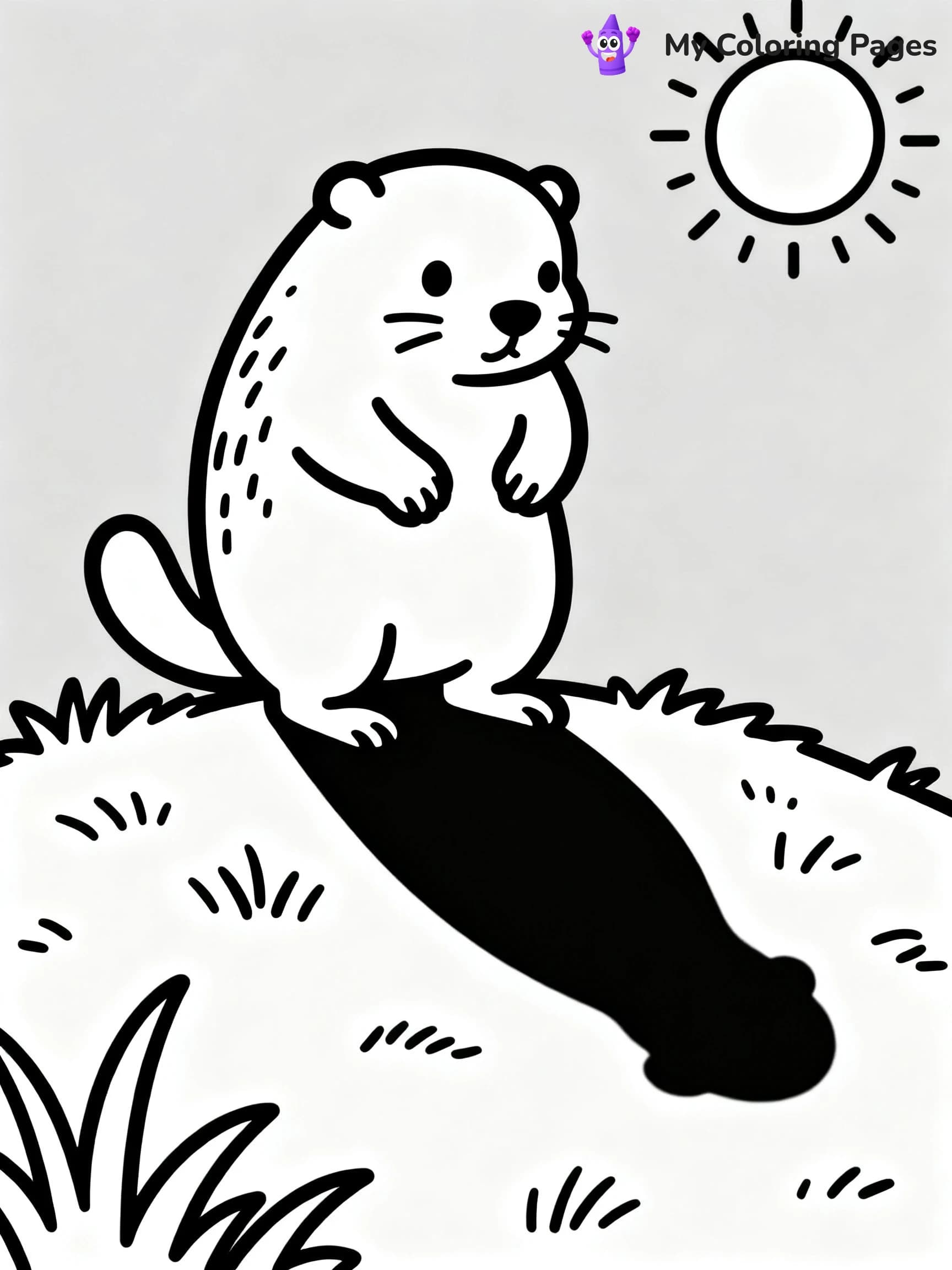 Groundhogs Day Coloring Pages - 23