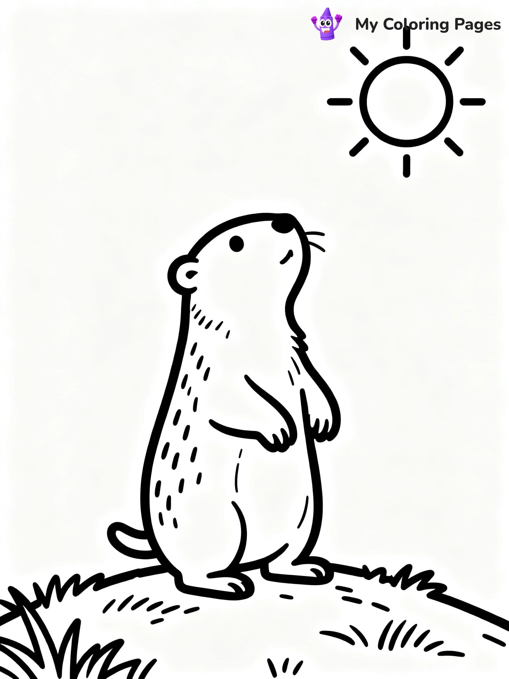 Groundhogs Day Coloring Pages - 22