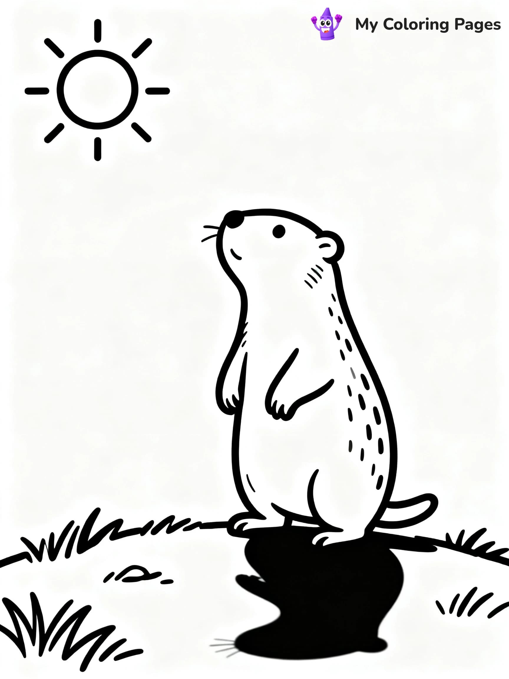 Groundhogs Day Coloring Pages - 21